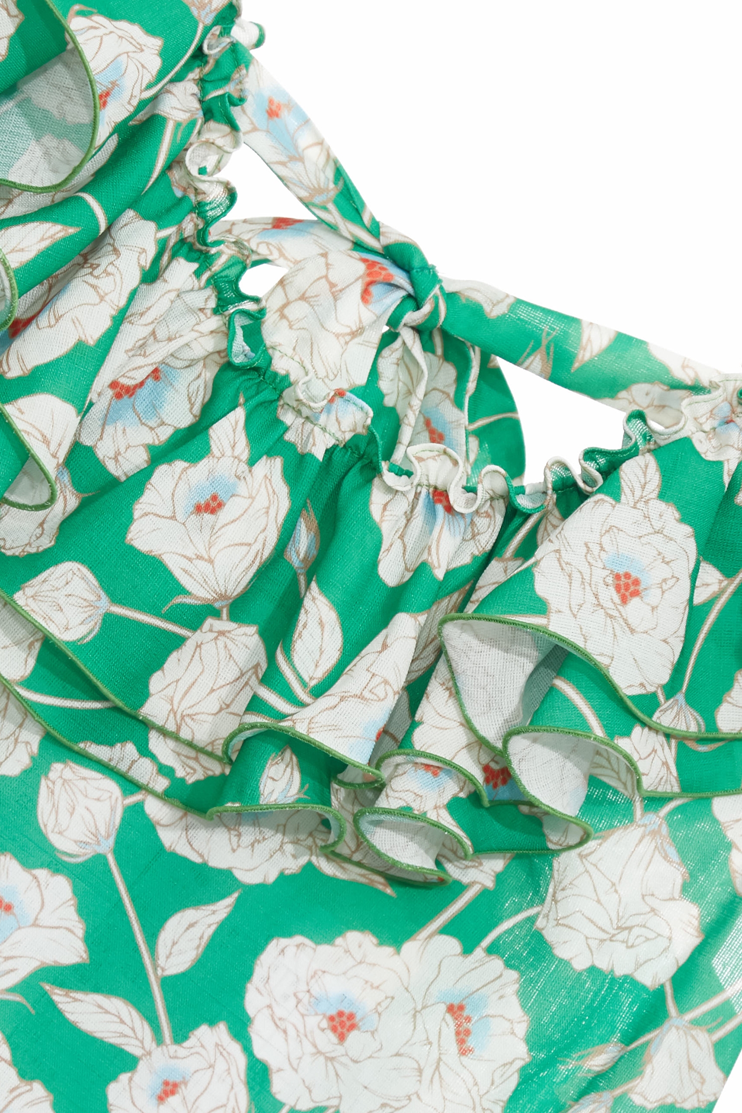 多巴胺亮色復古花園荷葉上衣多巴胺亮色復古花園荷葉上衣,一般背心,一般背心馬甲,上衣,人氣商品,春夏穿搭,時髦成套搭配,無袖上衣,無袖背心,背心,花花世界,荷葉,蝴蝶結,輕奢度假,輕奢渡假