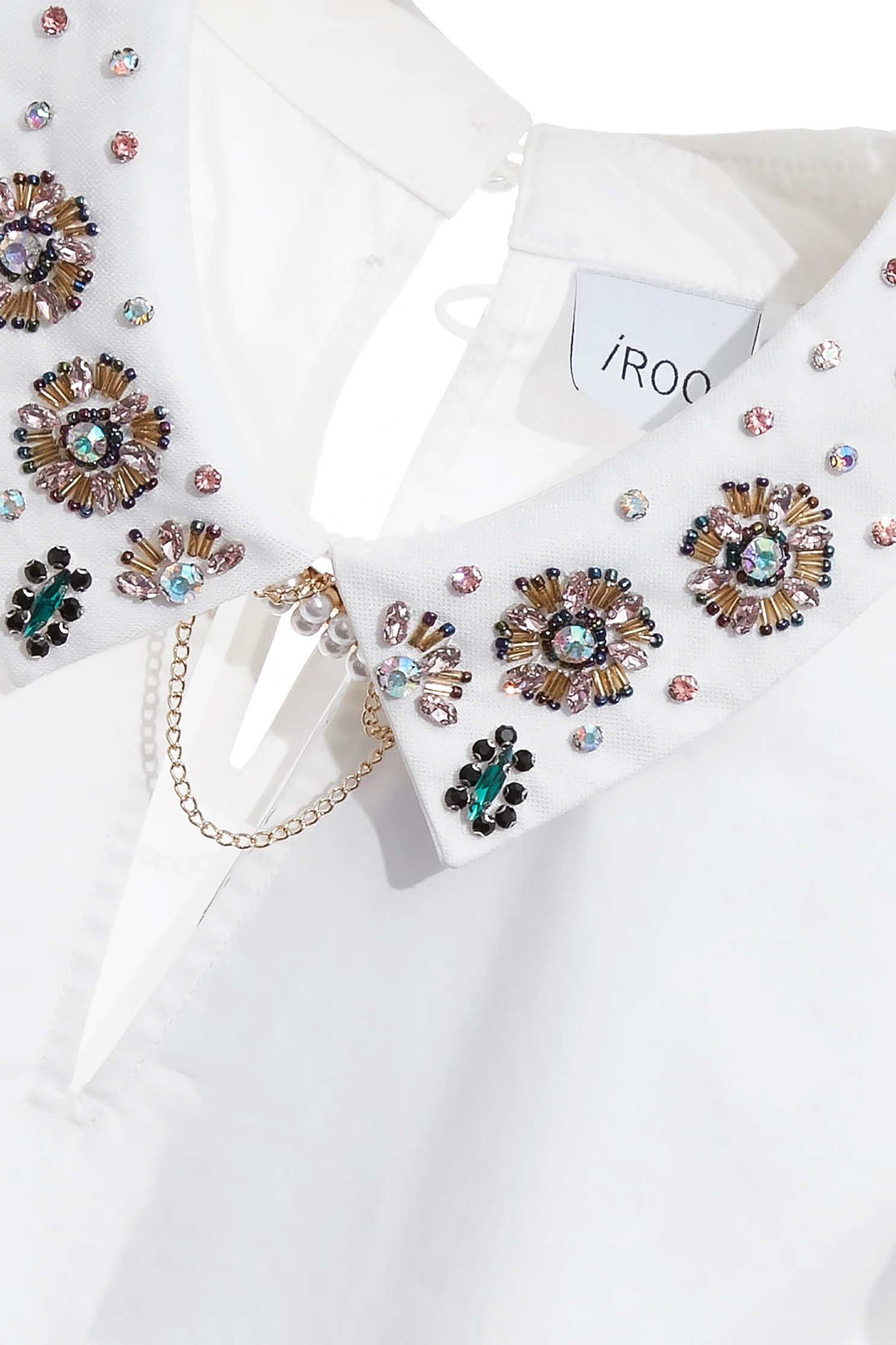 綴華麗鑽飾領片上衣綴華麗鑽飾領片上衣,一般背心,一般背心馬甲,上班OL穿搭,上衣,人氣商品,無袖背心,珍珠,秋冬穿搭,約會特輯,背心,荷葉