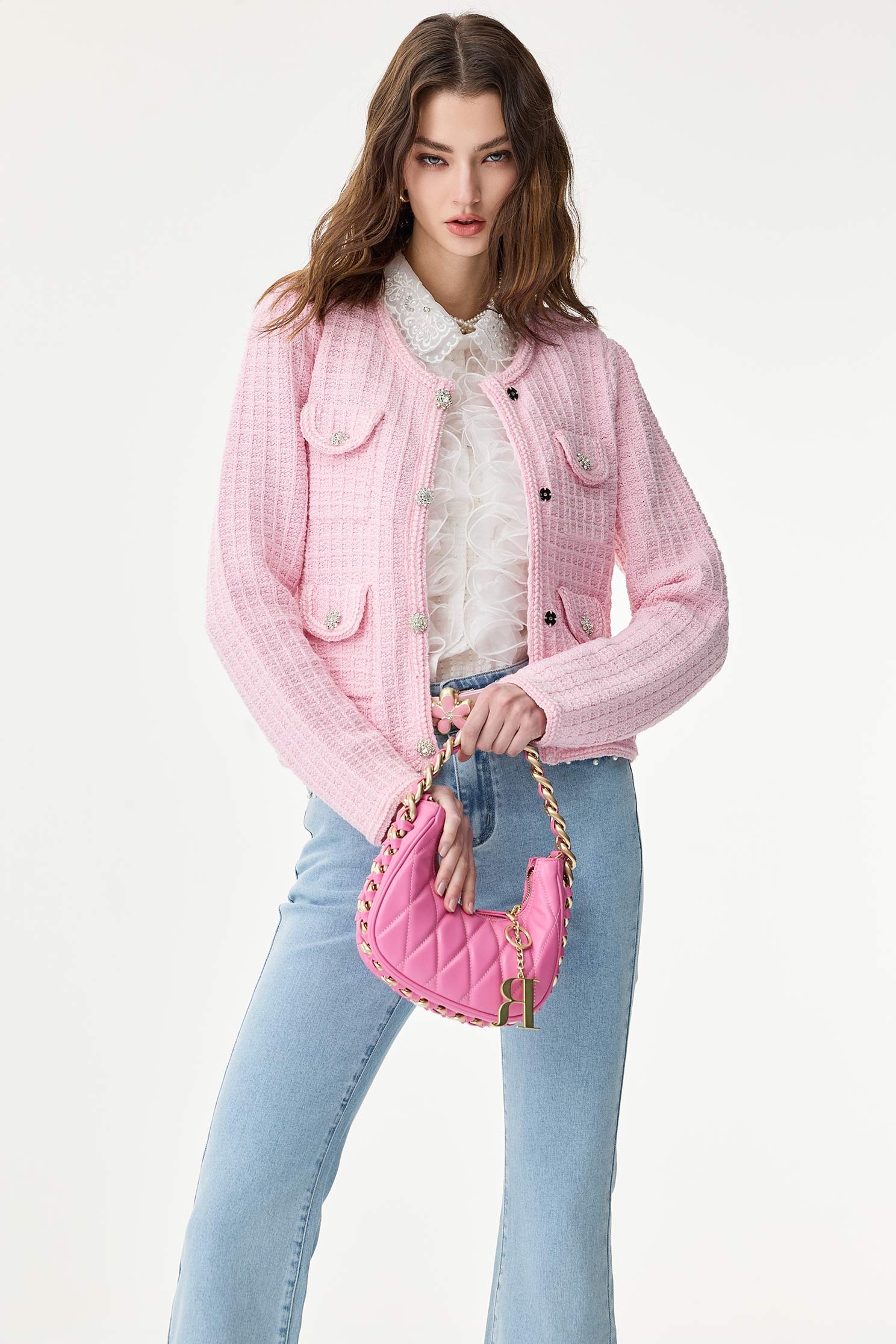 綴繽紛荷葉上衣綴繽紛荷葉上衣,一般背心,一般背心馬甲,上衣,刺繡,春夏穿搭,白色背心,約會特輯,背心,荷葉,蕾絲