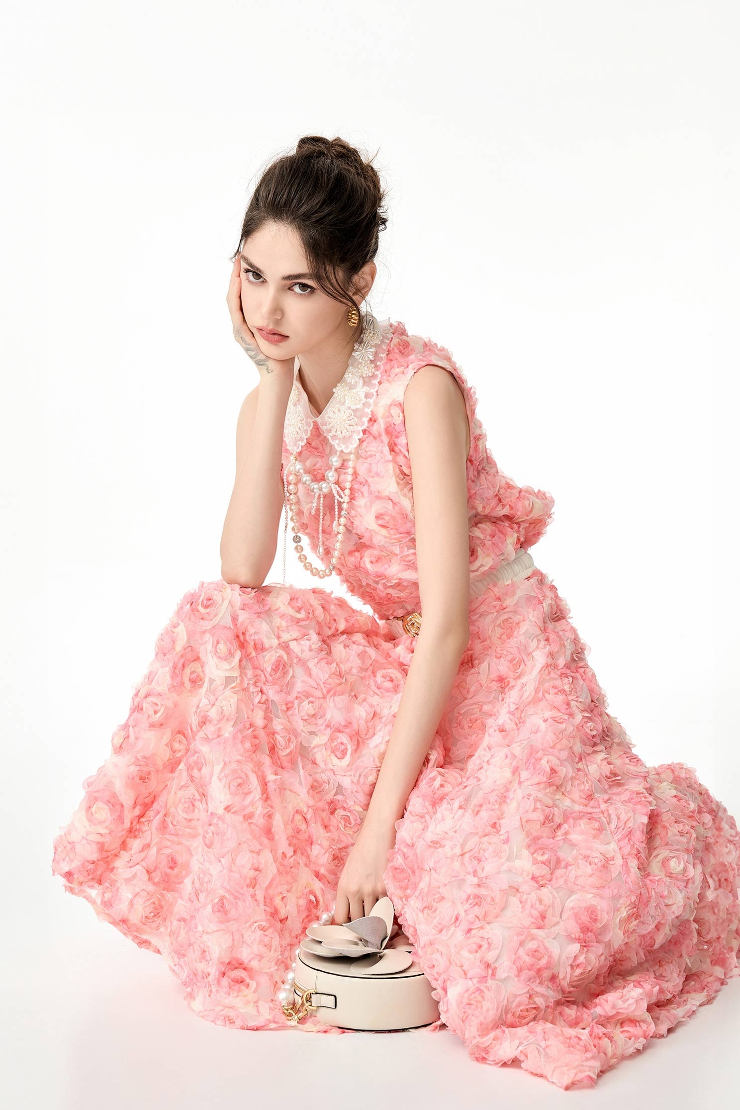 奢華粉玫瑰造型上衣奢華粉玫瑰造型上衣,一般背心,一般背心馬甲,上衣,人氣商品,春夏穿搭,時髦成套搭配,洋裝特輯,網紗,背心,花花世界