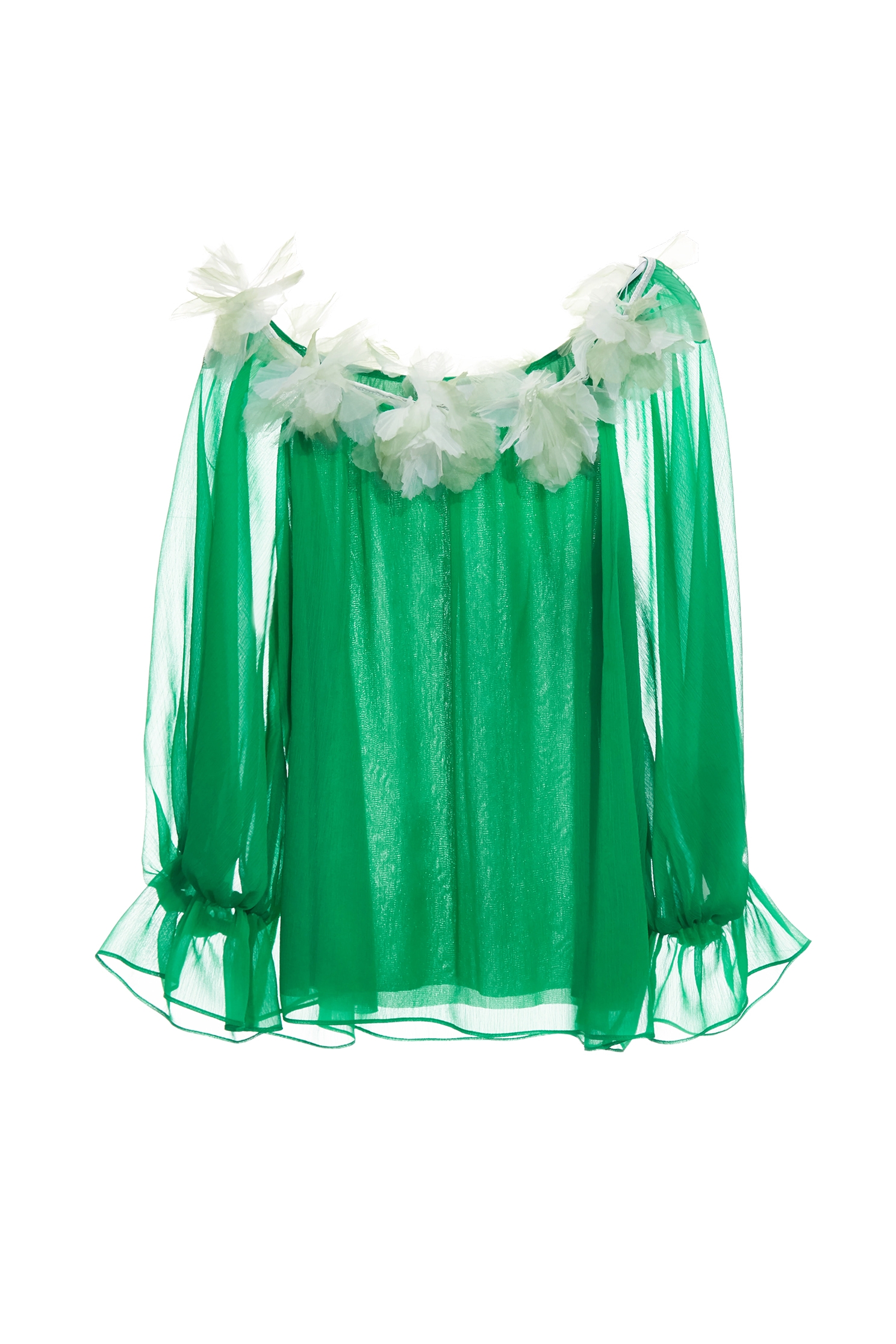 新葉綠雪紡上衣新葉綠雪紡上衣,上衣,春夏穿搭,約會特輯,花花世界,雪紡,雪紡上衣