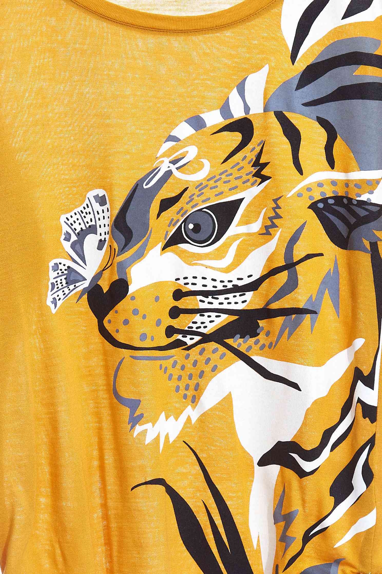 tiger head with drawstring Side long sleeves tops,t-shirt,top,longsleevetop