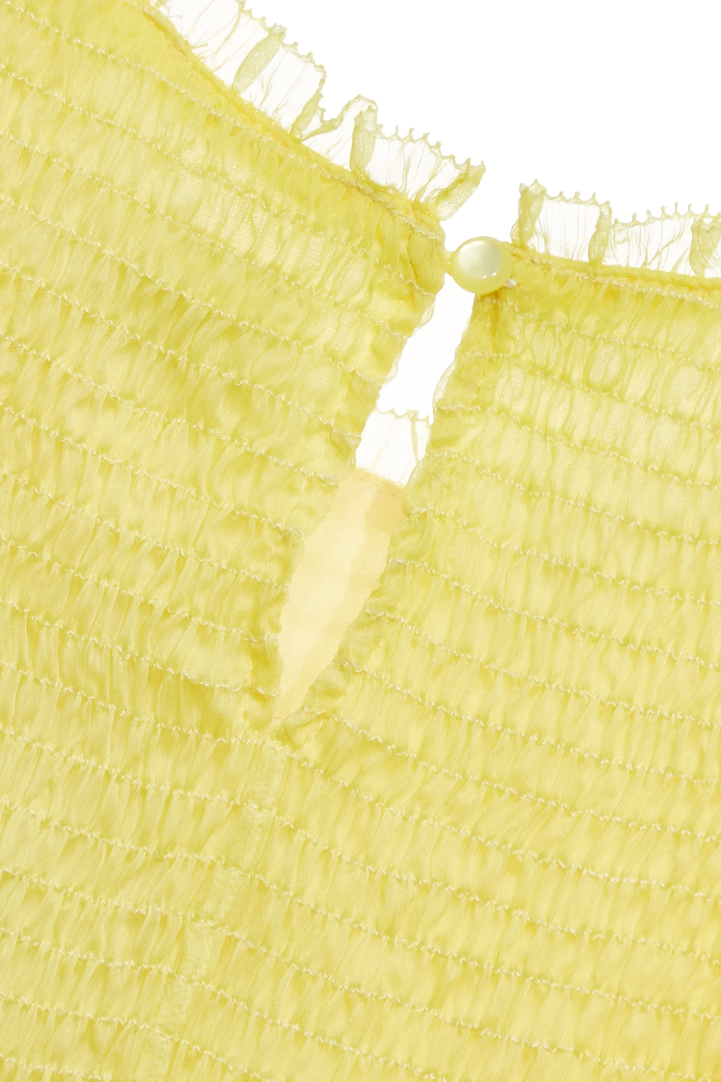 馬鞭草檸檬色雪紡荷葉袖上衣馬鞭草檸檬色雪紡荷葉袖上衣,上衣,人氣商品,春夏穿搭,無袖上衣,約會特輯,背心,荷葉,輕奢度假,輕奢渡假,雪紡,雪紡上衣