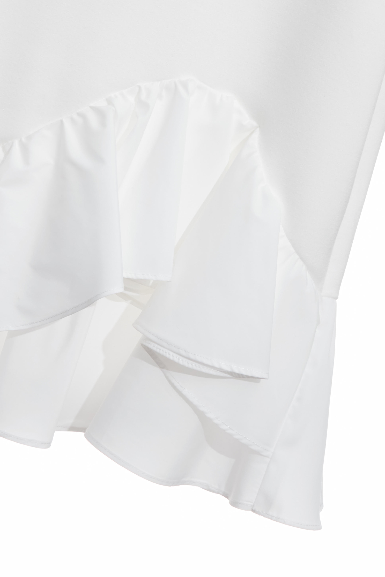 光學白荷葉下擺上衣光學白荷葉下擺上衣,上班OL穿搭,上衣,人氣商品,秋冬穿搭,荷葉,項鍊