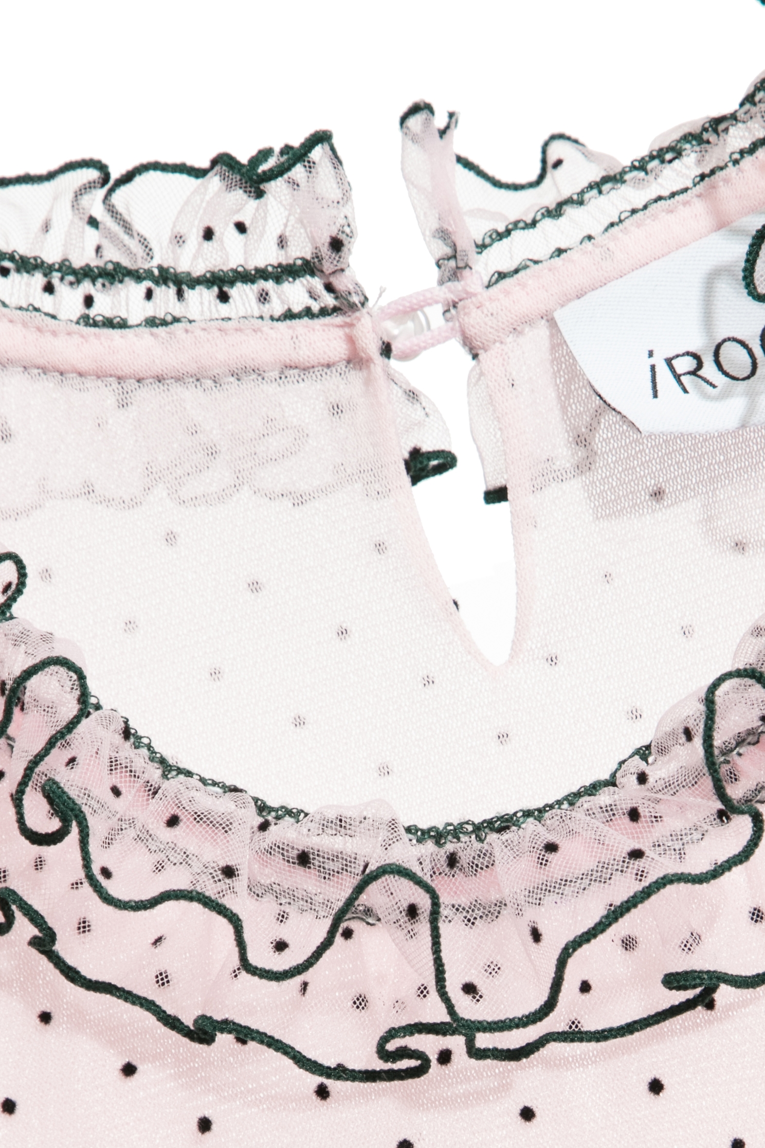 薔薇粉點點上衣薔薇粉點點上衣,上衣,人氣商品,秋冬穿搭,荷葉