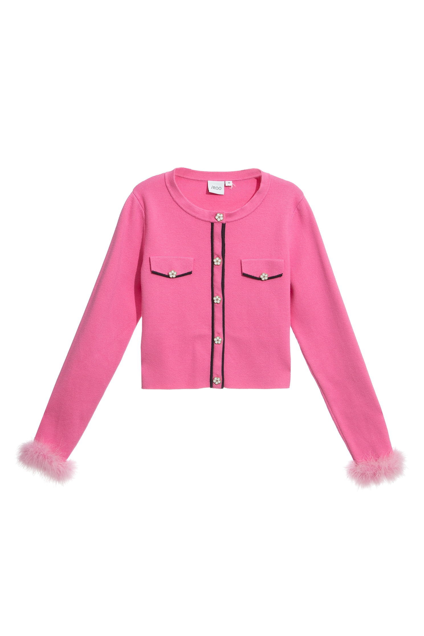 閃粉色小香風針織上衣閃粉色小香風針織上衣,上衣,小香風,毛呢花呢,派對特輯,秋冬穿搭,針織,針織衫