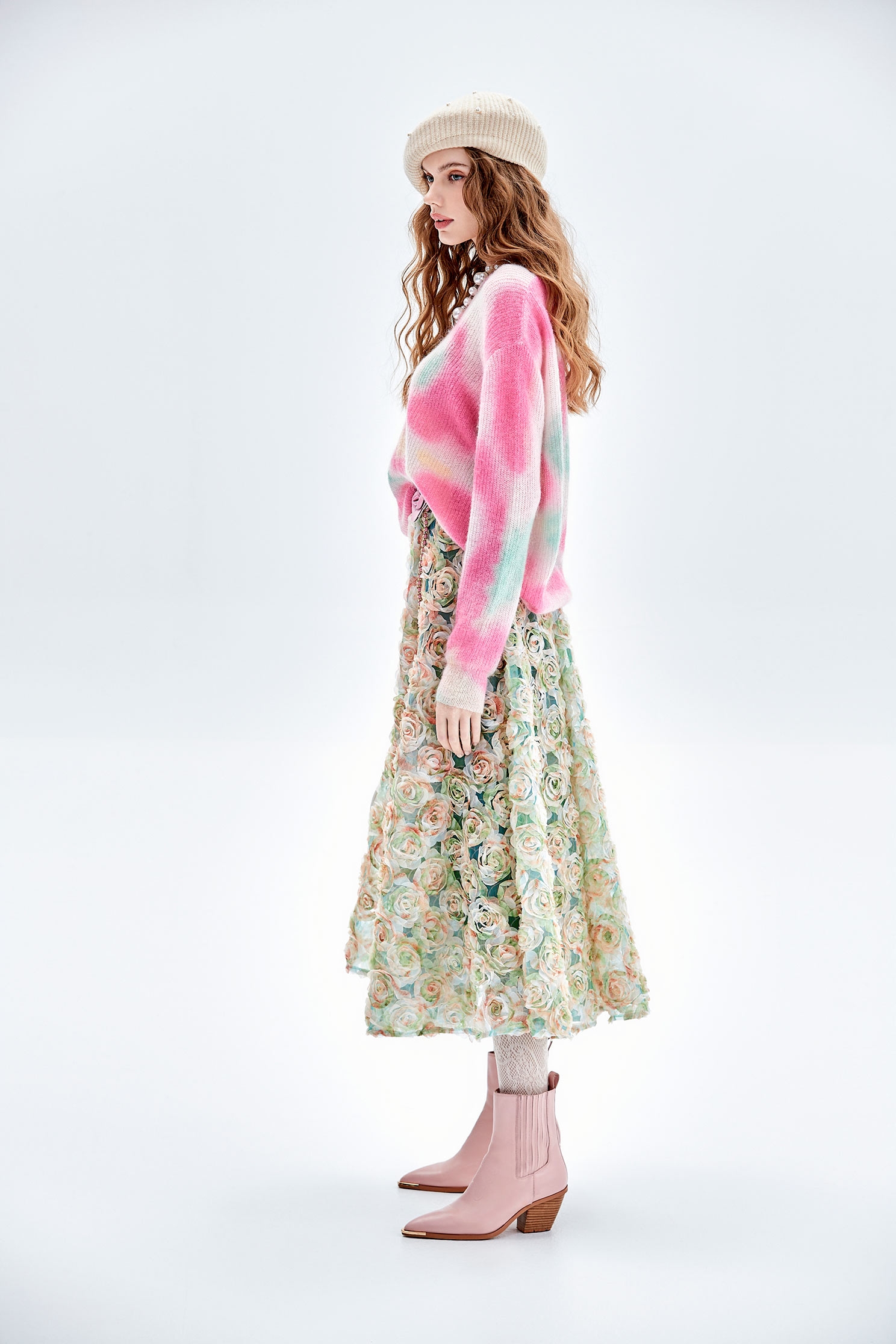 多色彩印花針織單品上衣多色彩印花針織單品上衣,上衣,派對特輯,秋冬穿搭,針織,針織衫