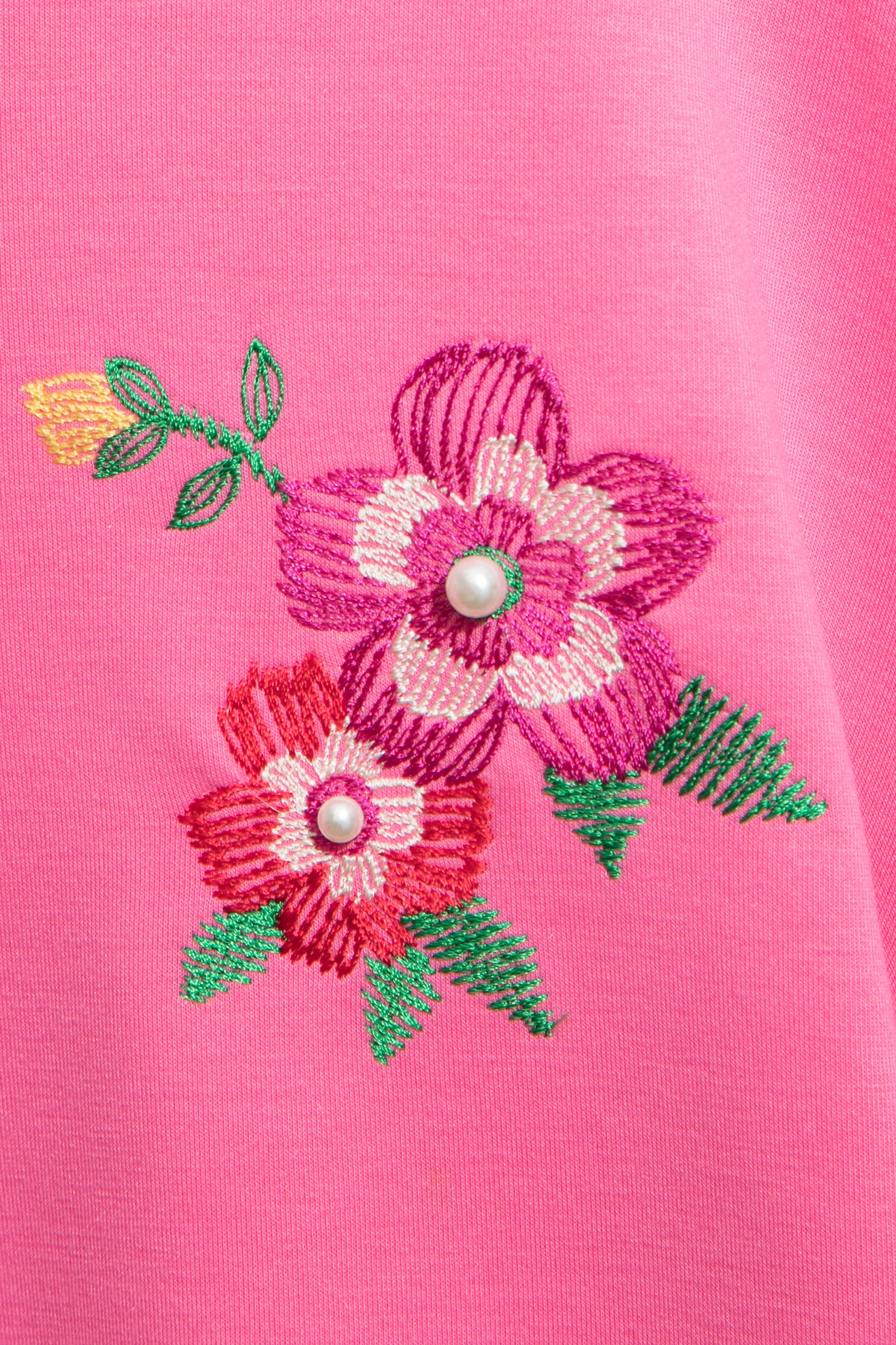 閃粉色花朵刺繡上衣閃粉色花朵刺繡上衣,上衣,人氣商品,刺繡,派對特輯,珍珠,秋冬穿搭,花花世界,荷葉