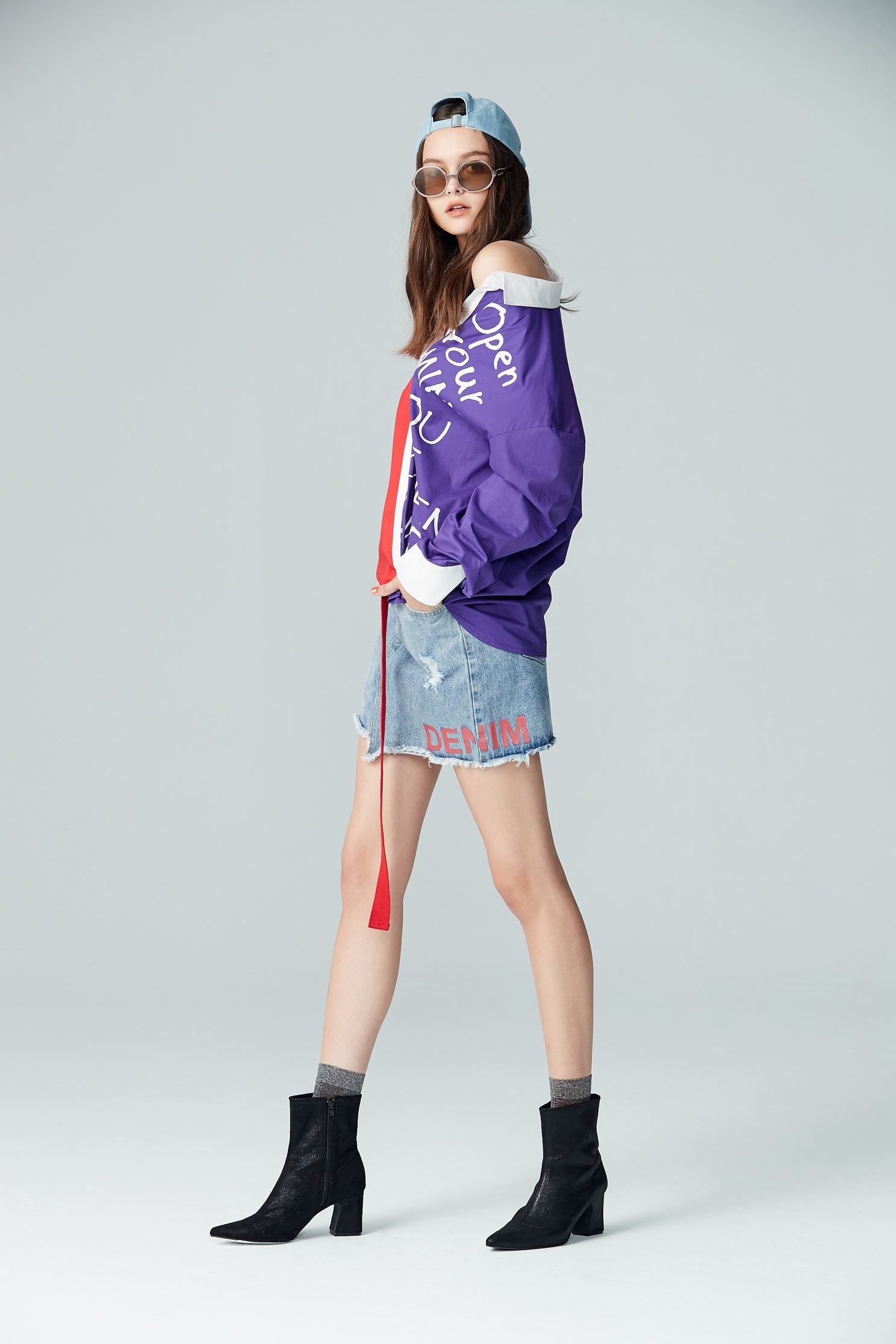 Casual Contrast Color long sleeve shirt,top,cotton,blouse,longsleevetop