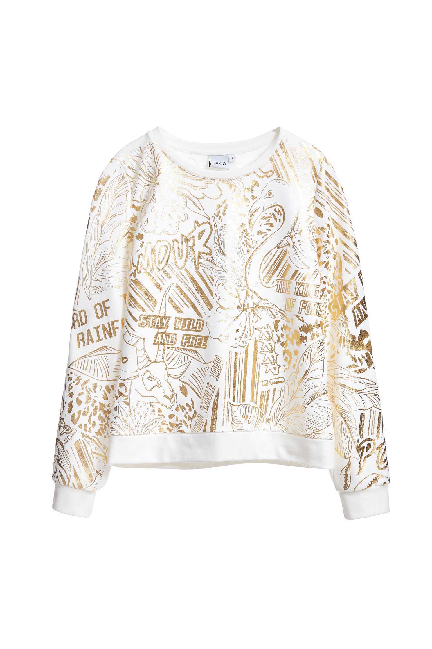 Toucan with drawstring long sleeves tops