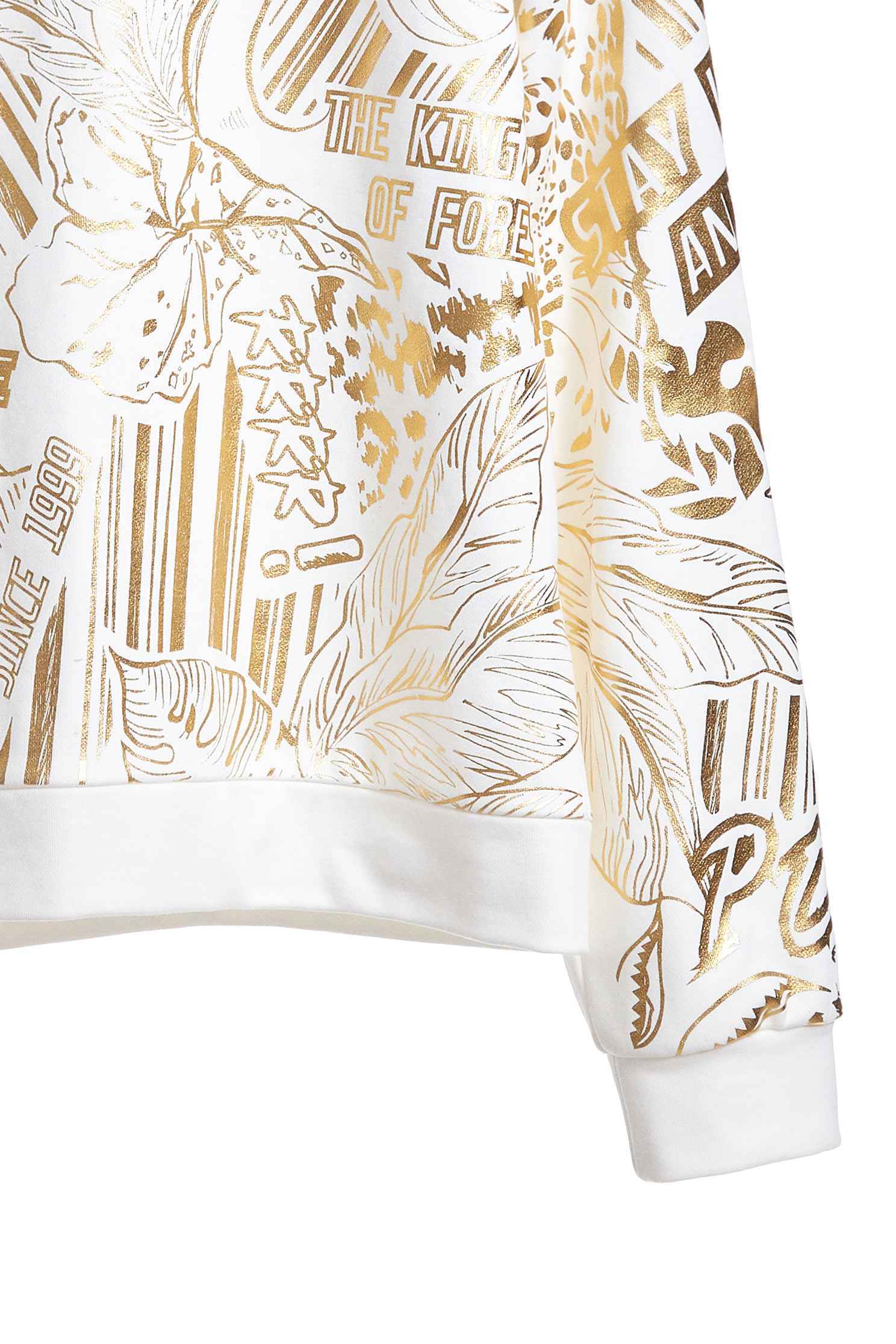 Toucan with drawstring long sleeves tops