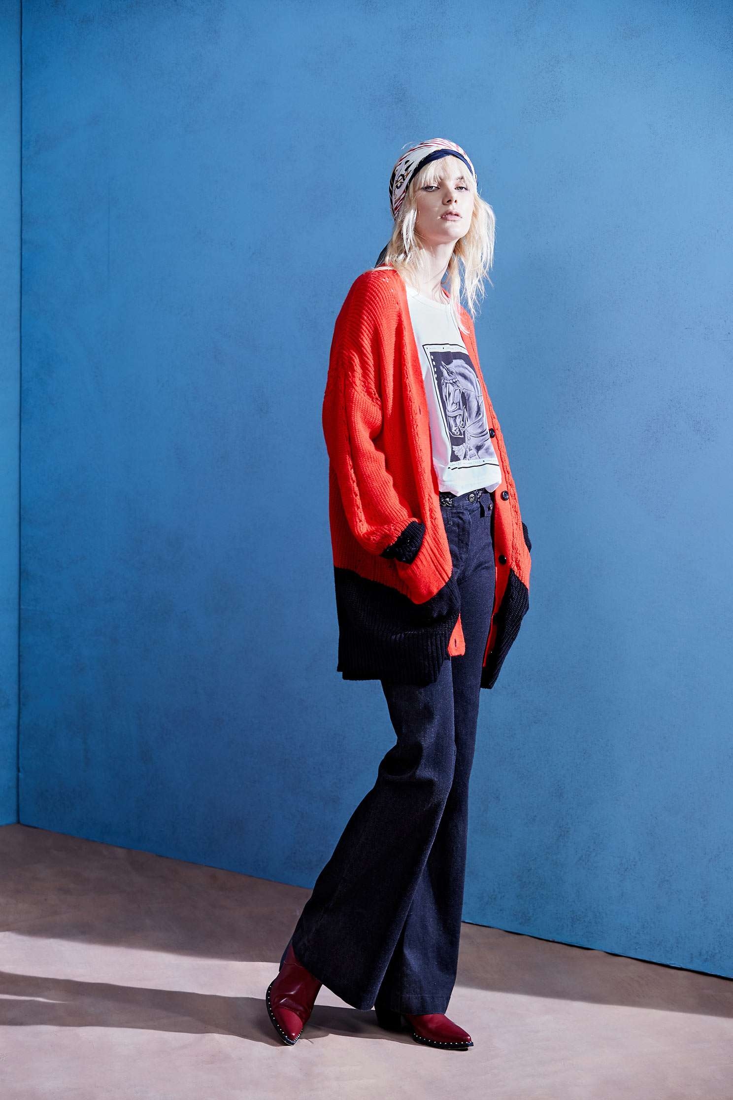 Printed long-sleeved T-shirt,T-Shirt,T恤,圓領上衣,白色上衣,Long top,長袖上衣