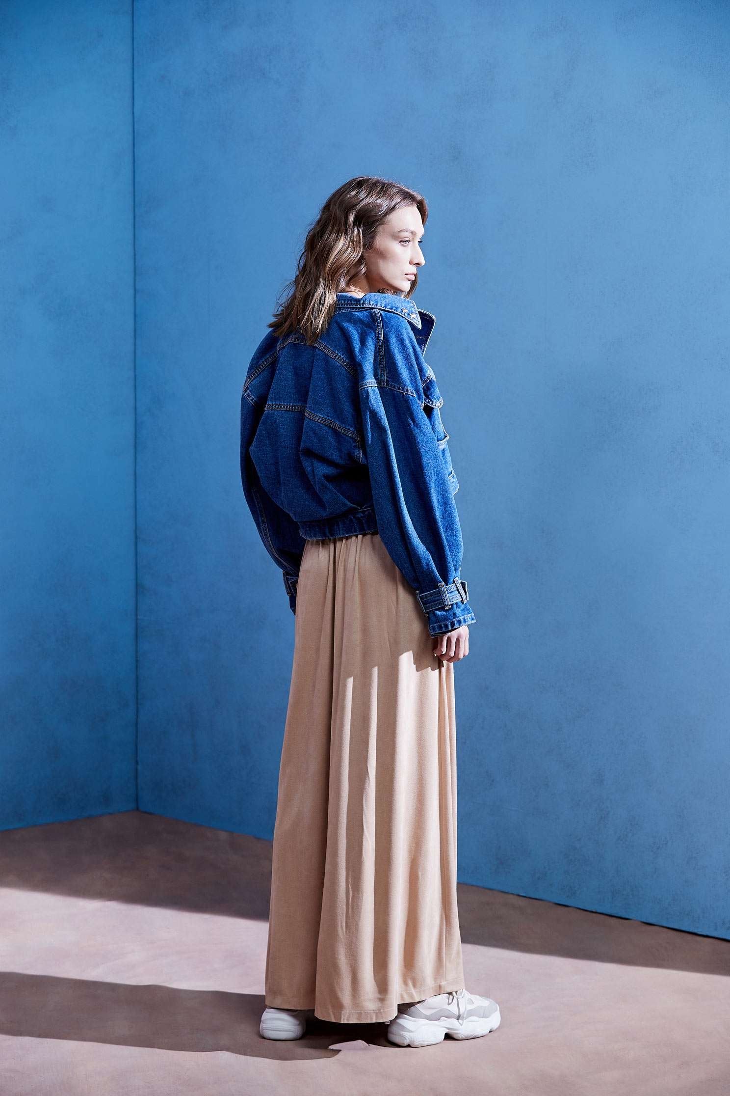 Lapel long-sleeved T-shirt,T-Shirt,T恤,Off shoulder Top,Top,Off Shoulder Top,長袖上衣,黑色上衣