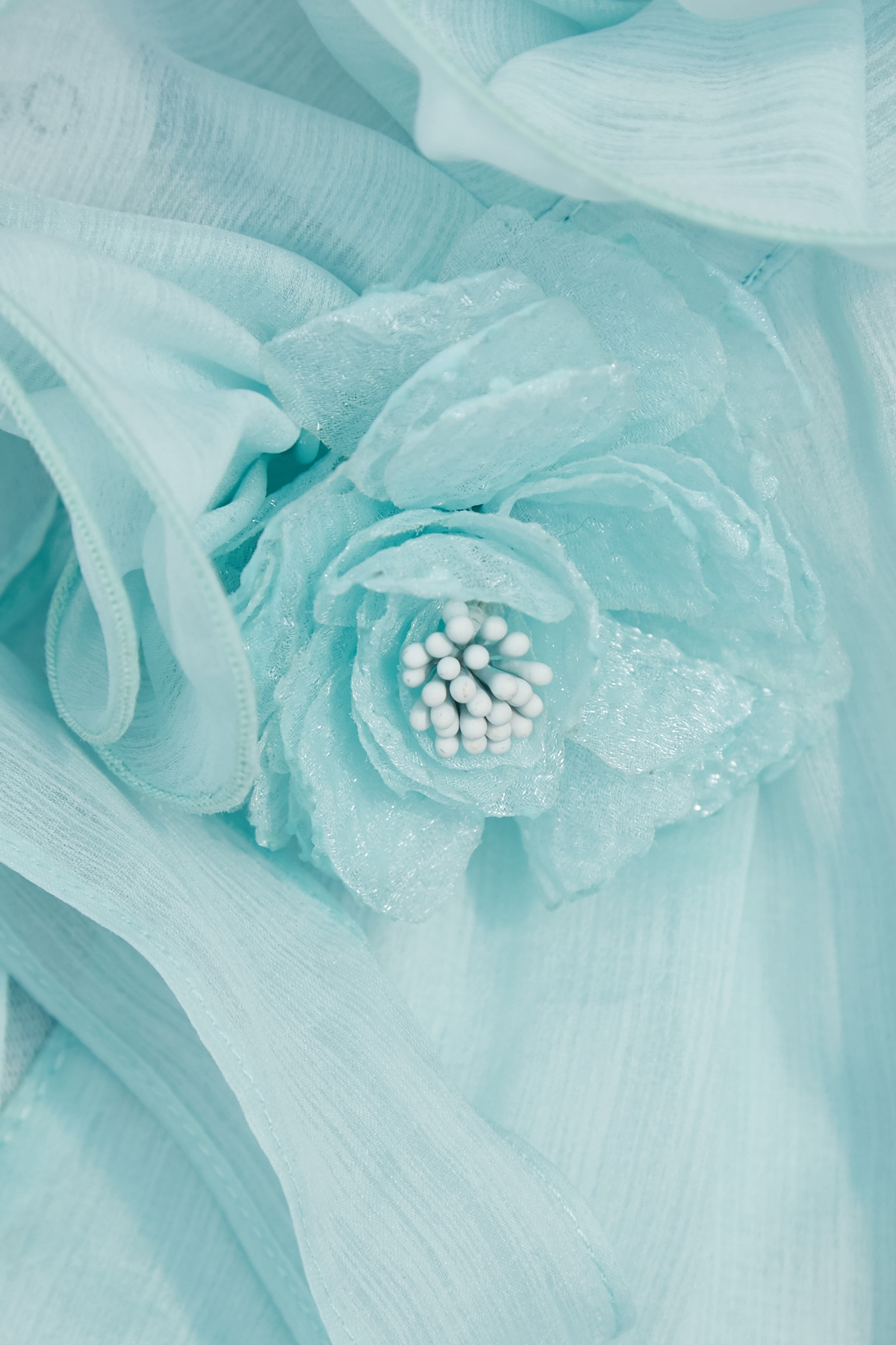 海藍寶石荷葉領上衣海藍寶石荷葉領上衣,上班OL穿搭,上衣,派對特輯,秋冬穿搭,約會特輯,花花世界,荷葉