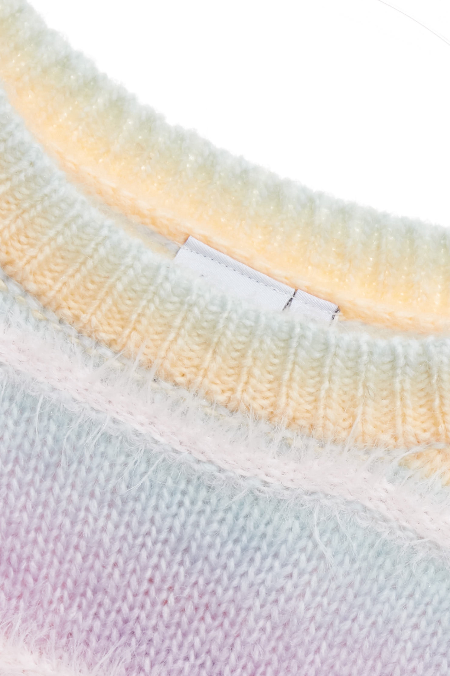 五彩漸層配條針織上衣五彩漸層配條針織上衣,上衣,春夏穿搭,約會特輯,針織,針織上衣,針織衫