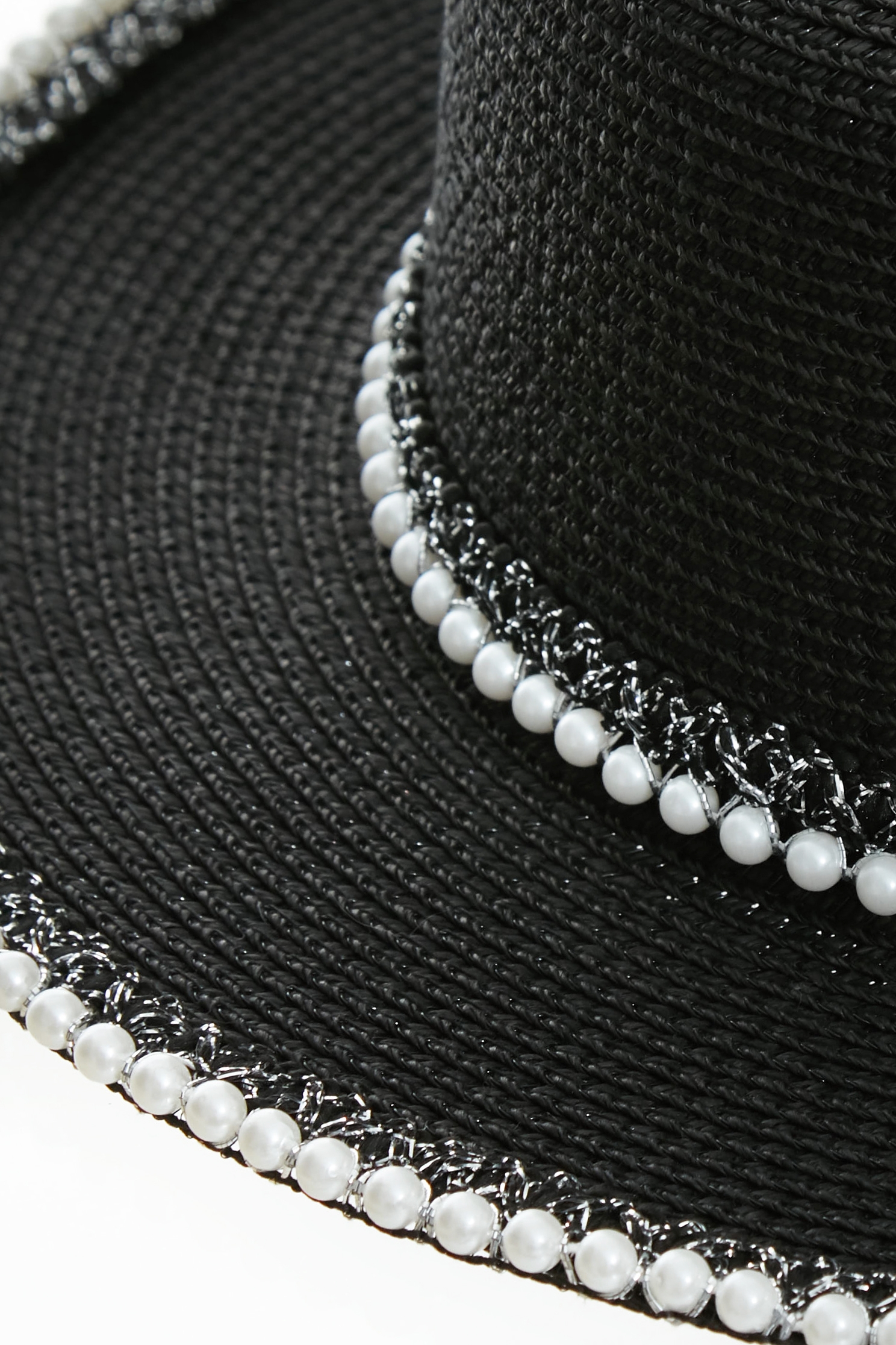 經典珍珠編織帽經典珍珠編織帽,春夏穿搭,珍珠