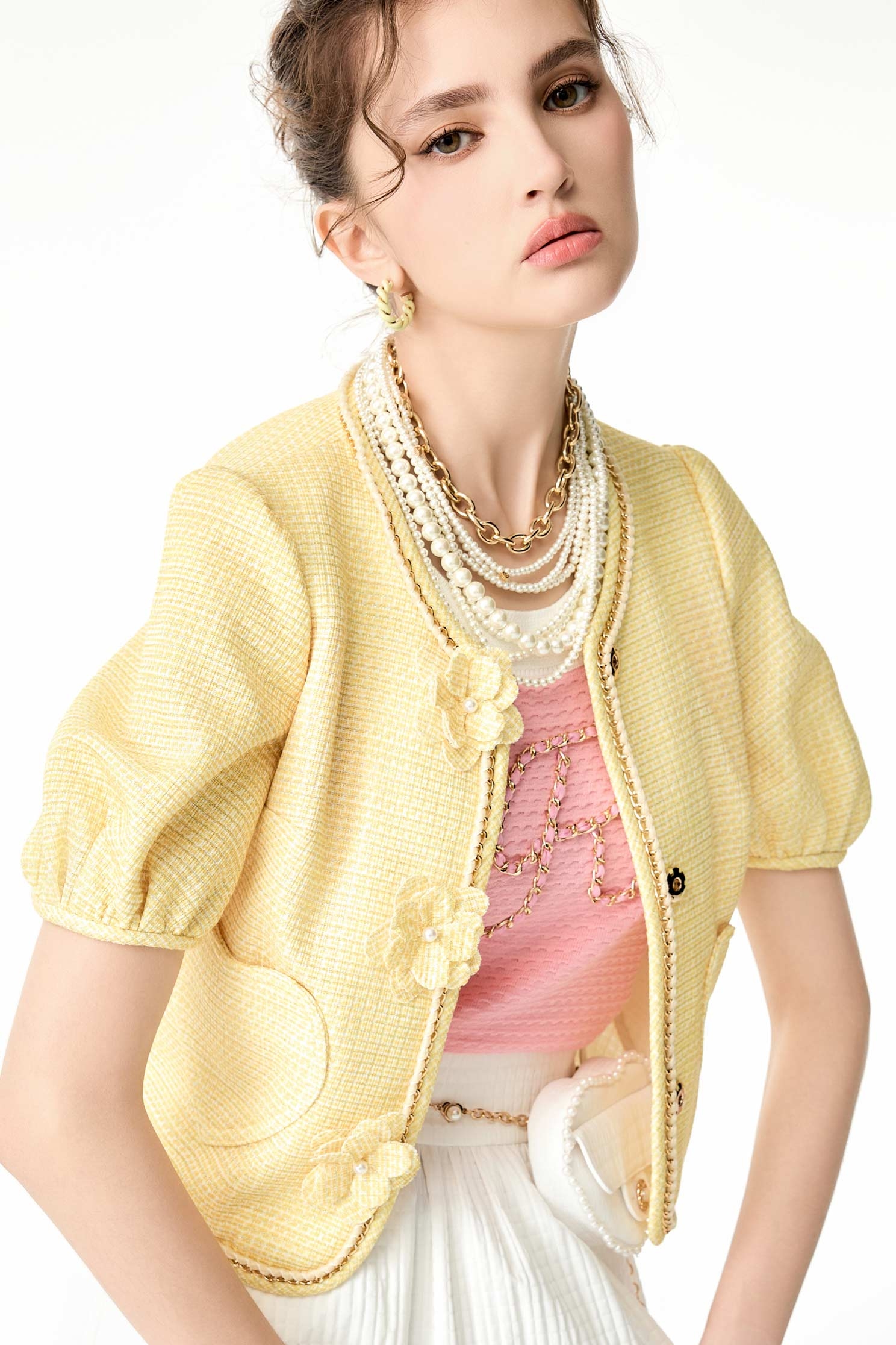 多層次小珍珠項鍊多層次小珍珠項鍊,春夏穿搭,珍珠,項鍊