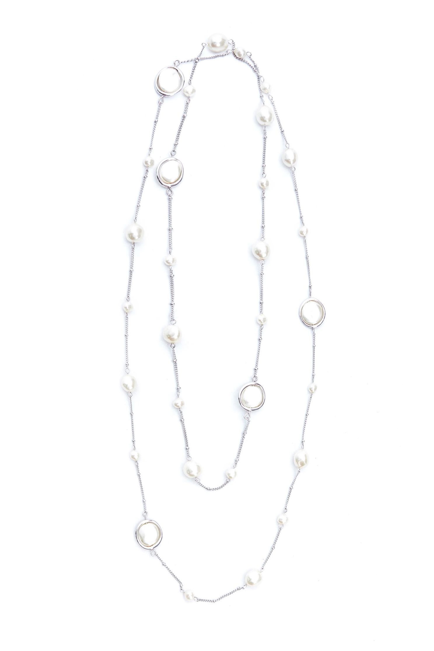 Irregular Pearl Long Necklace,Necklace,Accessories