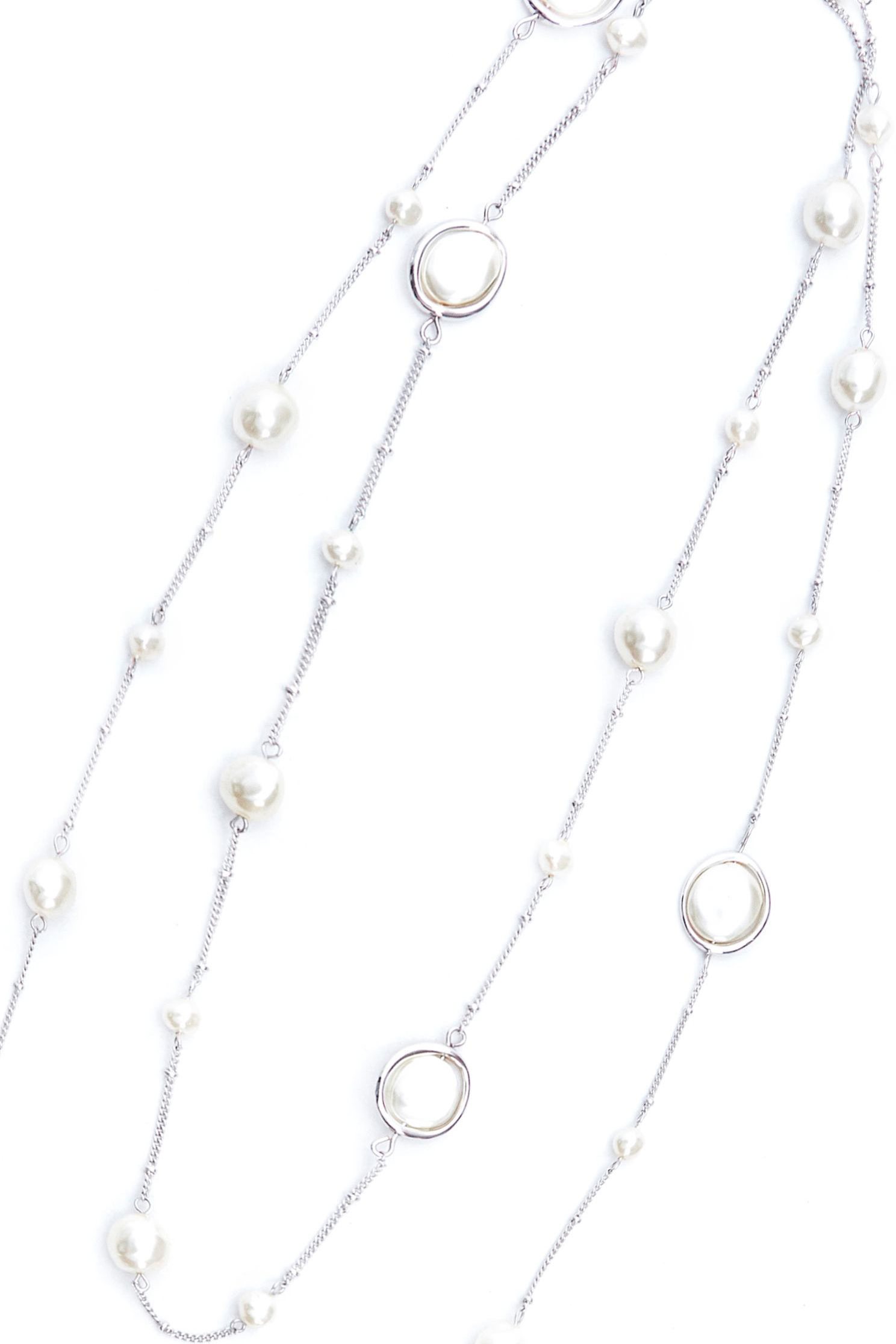 Irregular Pearl Long Necklace,Necklace,Accessories