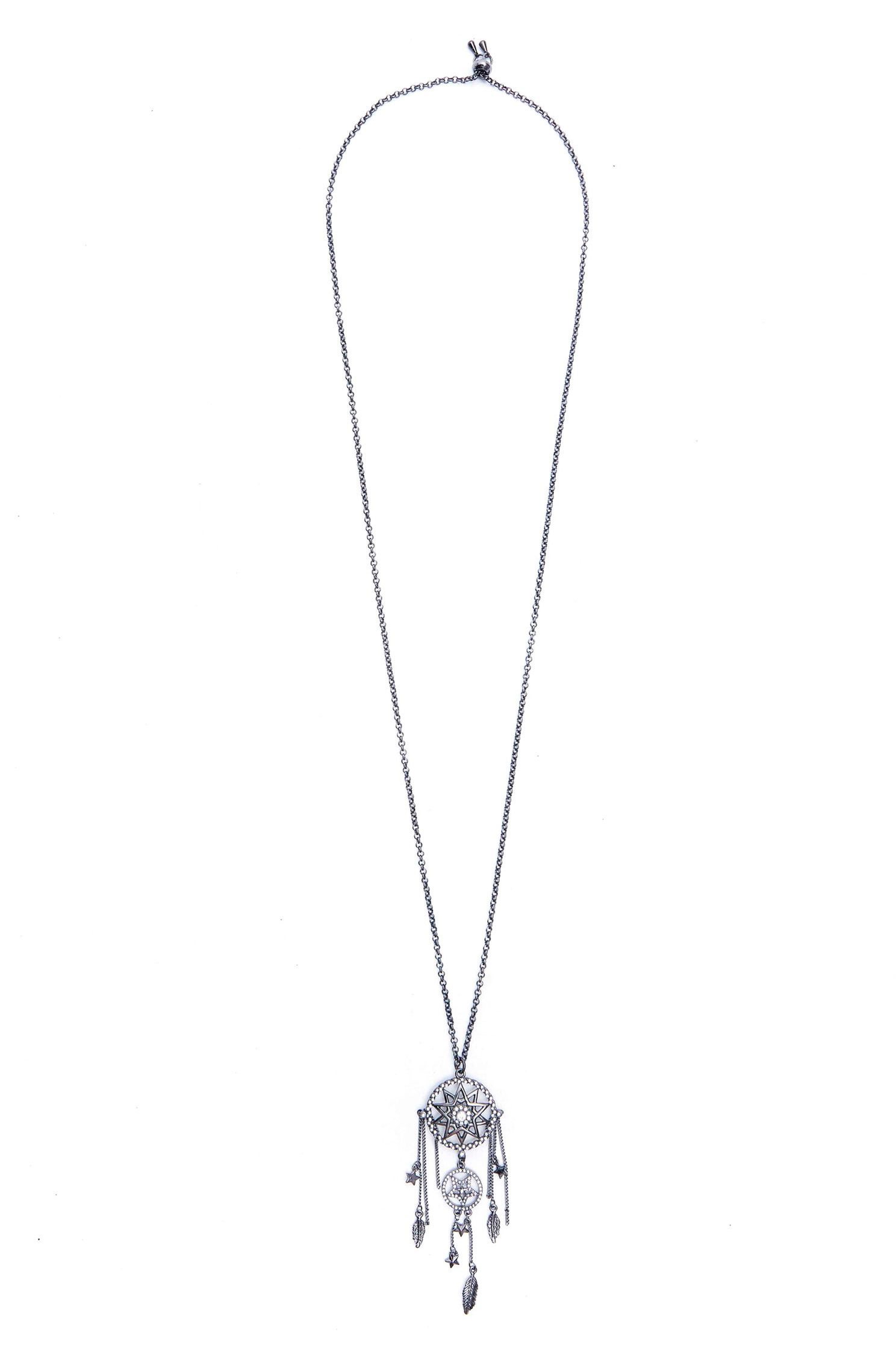 Dreamcatcher diamond necklace,Necklace,Accessories