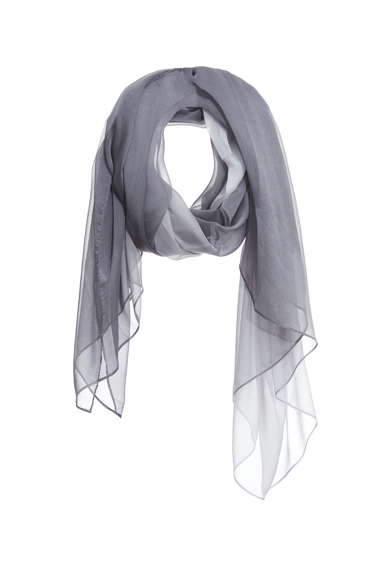 時尚霧灰絲巾