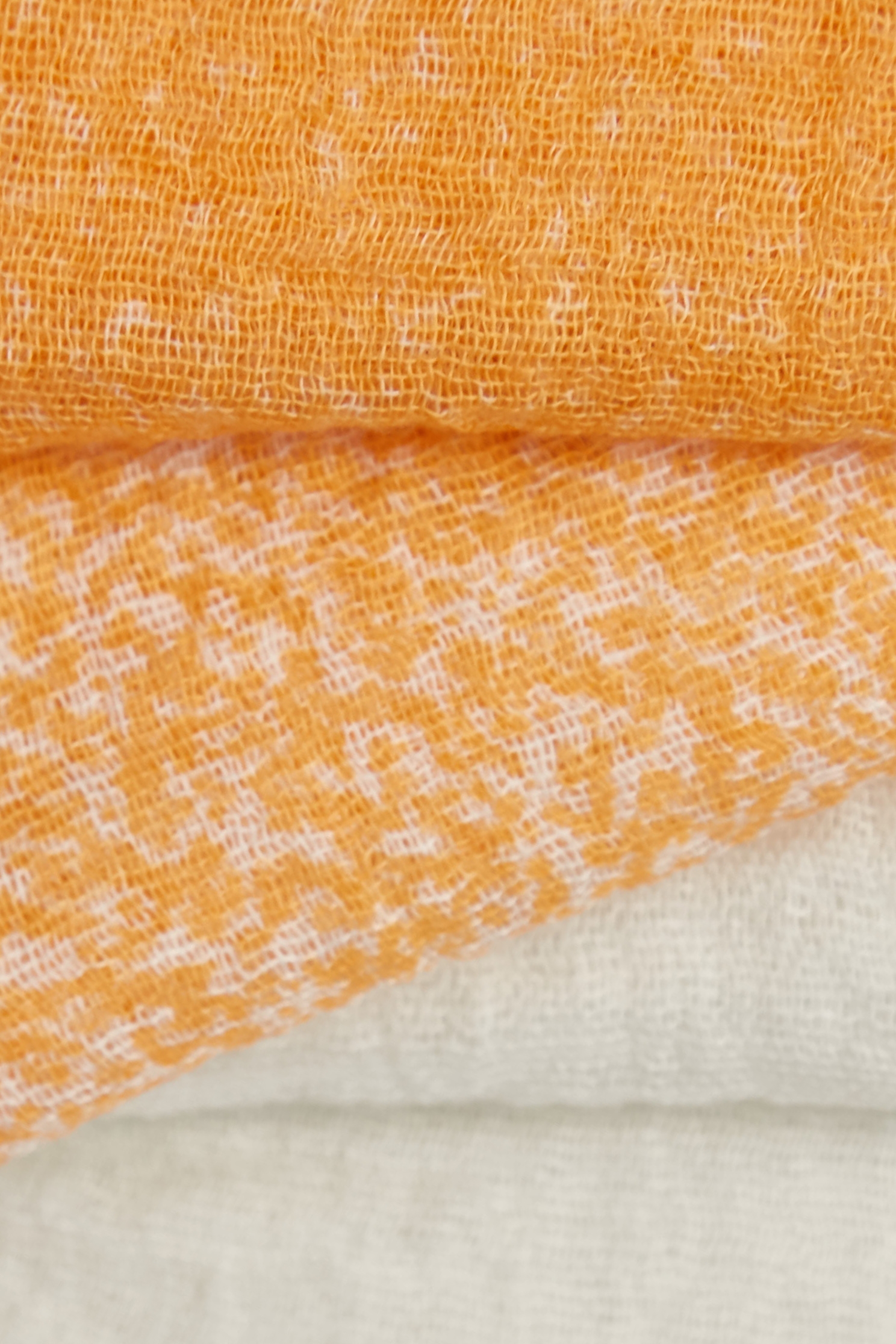 自然風紮染暖橘絲巾自然風紮染暖橘絲巾,秋冬穿搭