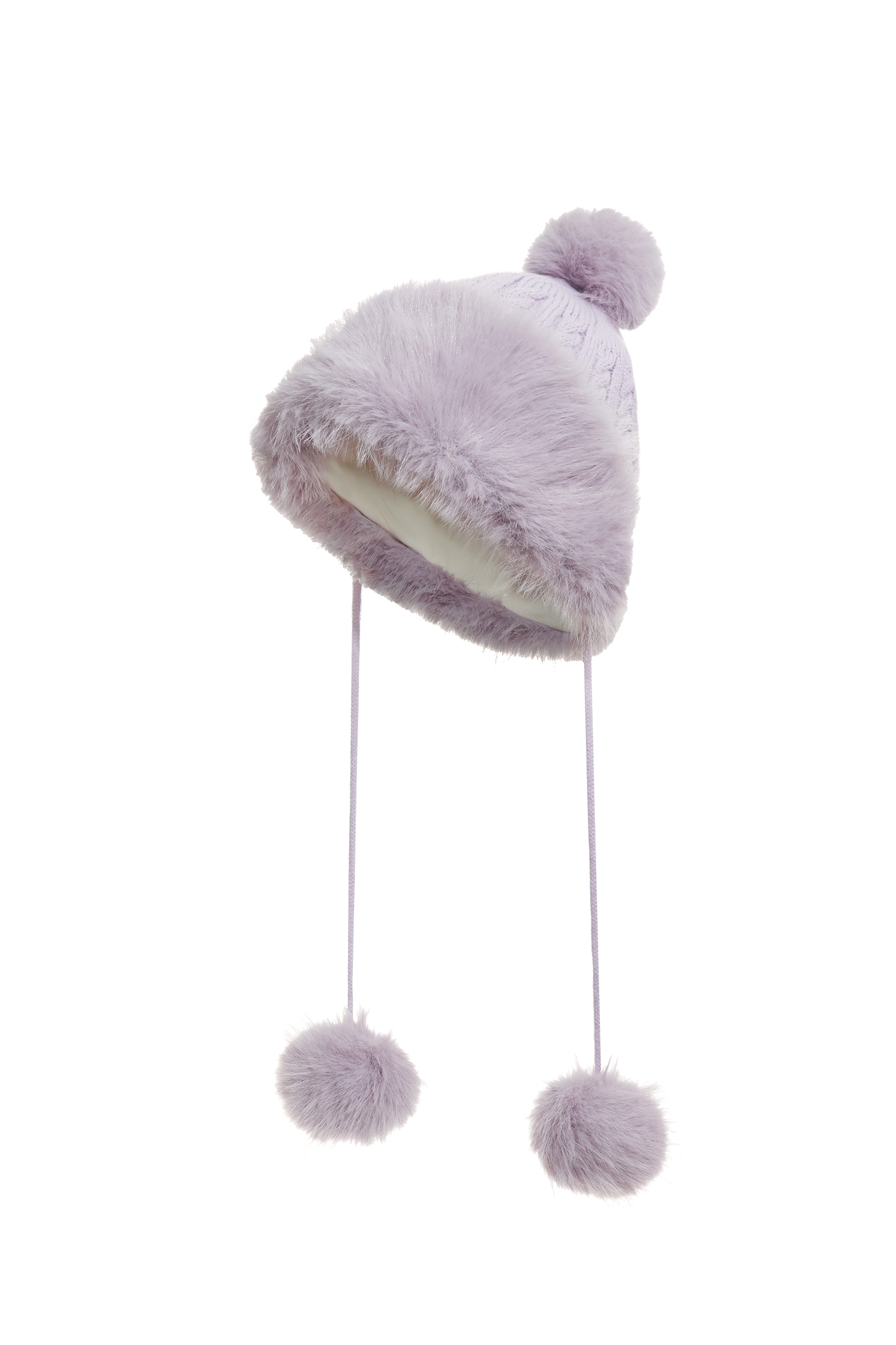 暖呼呼毛球遮耳帽暖呼呼毛球遮耳帽,帽子,珍珠,秋冬穿搭,針織