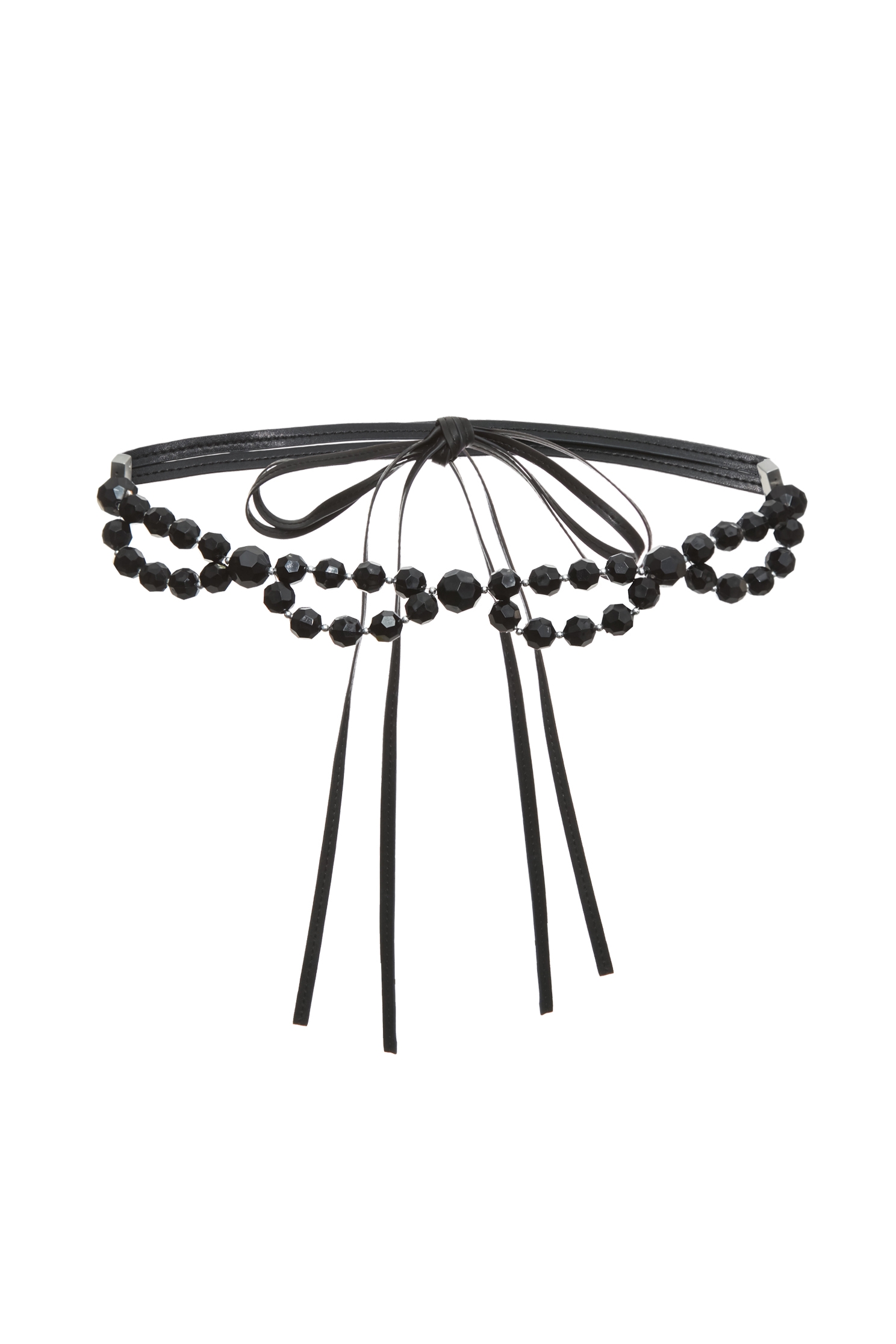 皮綁式時尚角珠腰鍊皮綁式時尚角珠腰鍊,皮革,秋冬穿搭