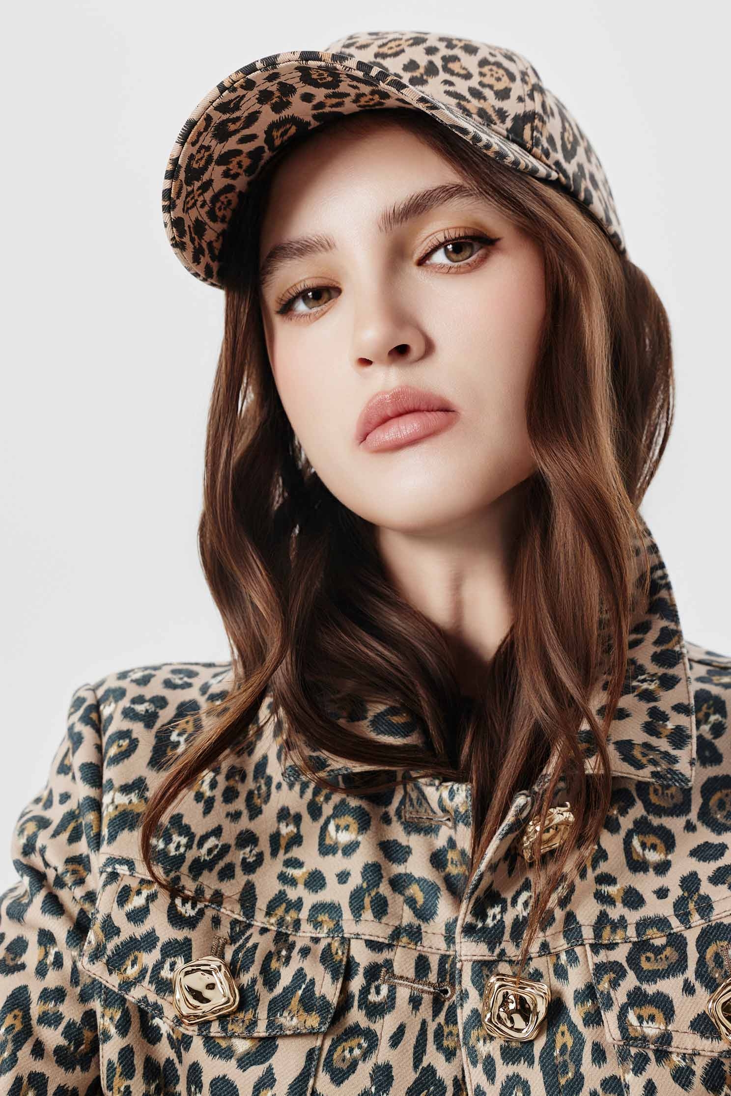 個性豹紋棒球帽個性豹紋棒球帽,秋冬穿搭