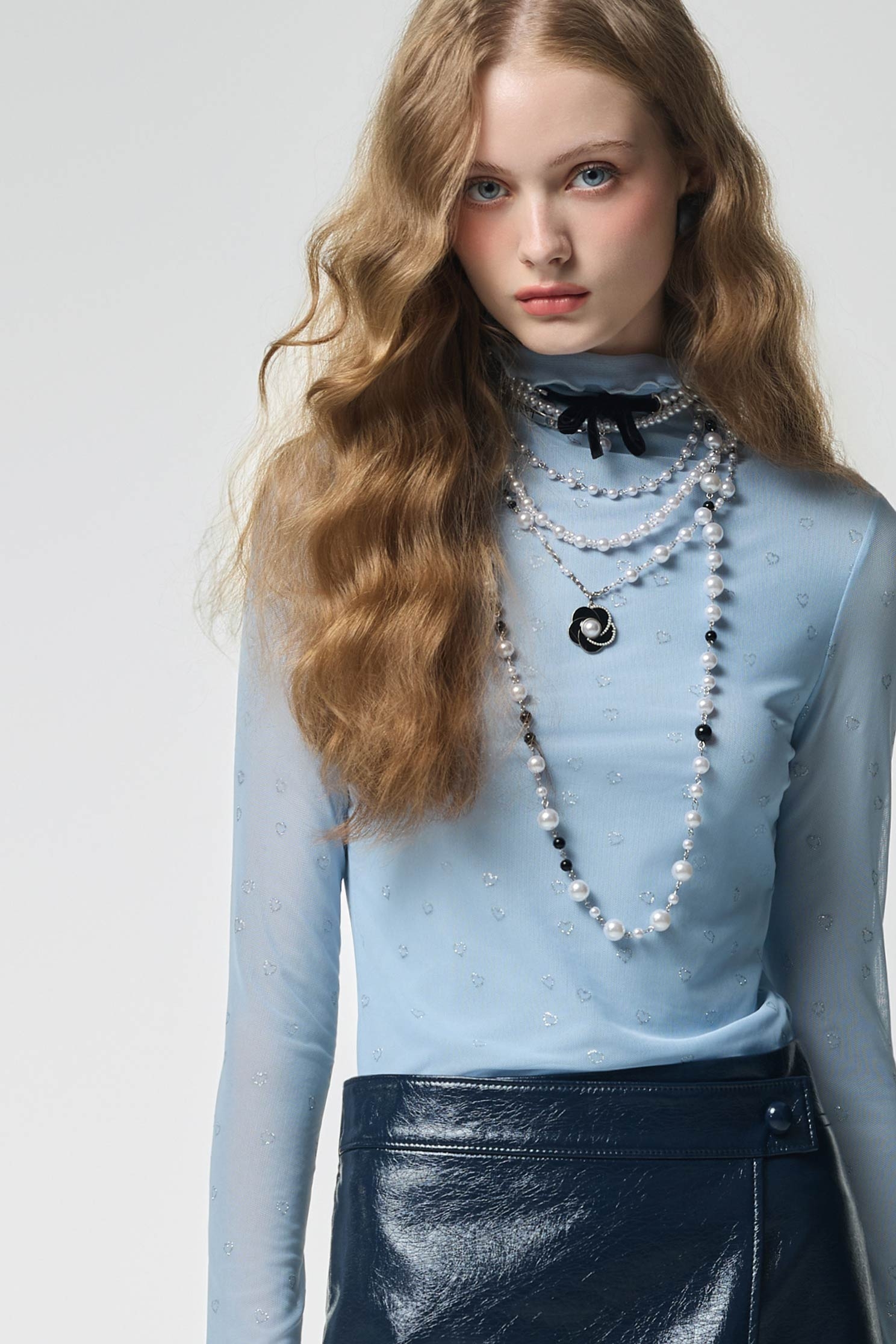 小香風多層次花朵珍珠項鍊小香風多層次花朵珍珠項鍊,小香風,珍珠,秋冬穿搭,項鍊