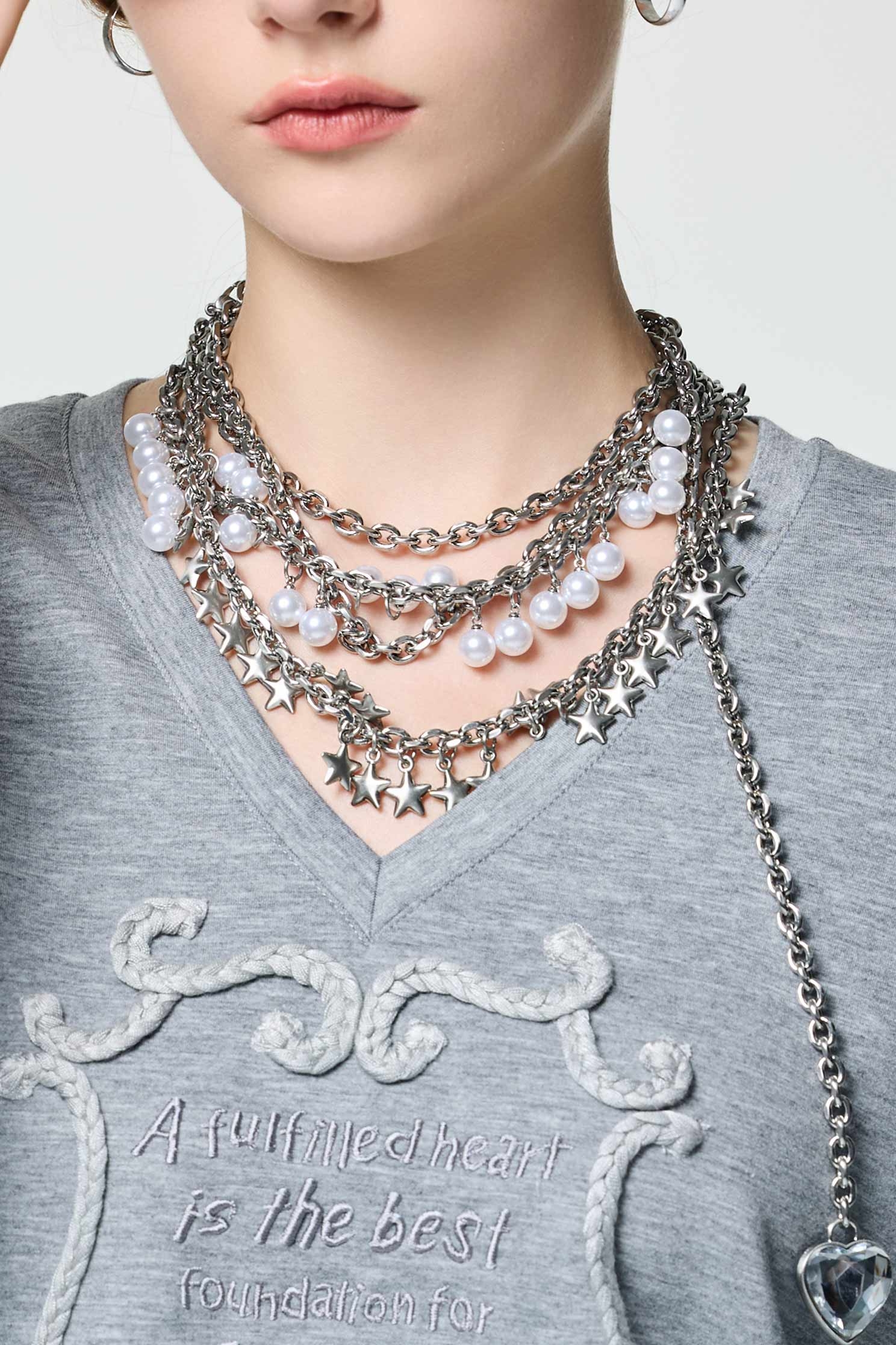 優雅星空珍珠腰鍊優雅星空珍珠腰鍊,珍珠,秋冬穿搭