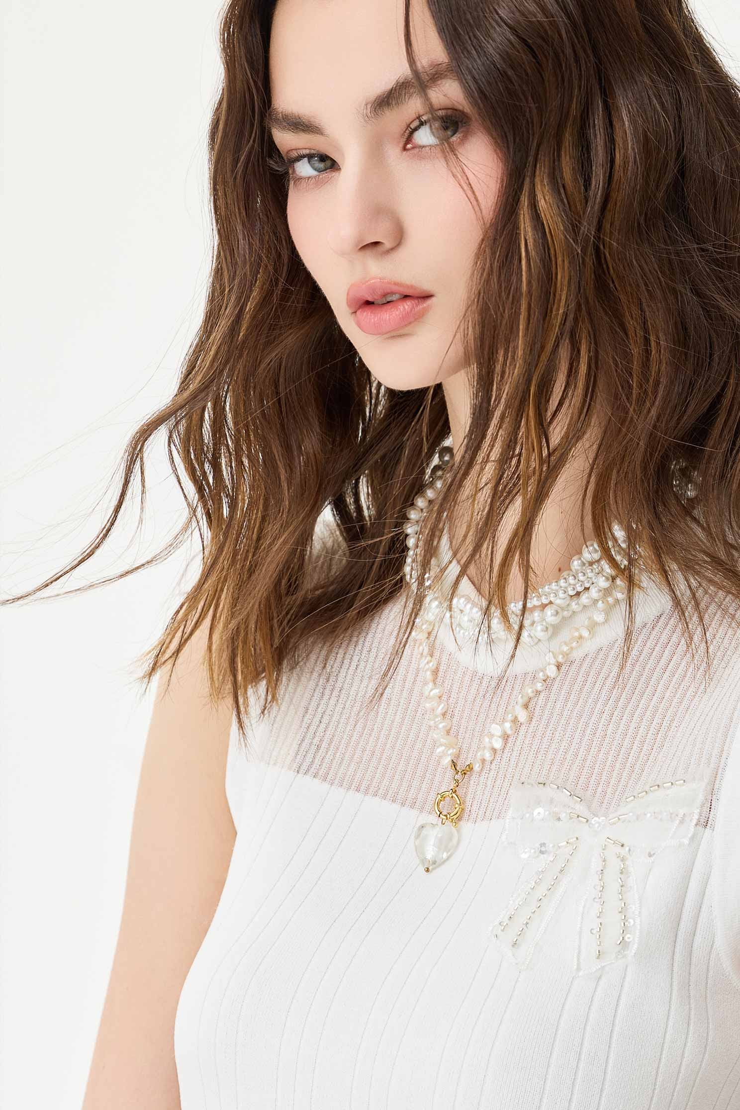 多層次珍珠纏繞項鍊多層次珍珠纏繞項鍊,春夏穿搭,珍珠,項鍊