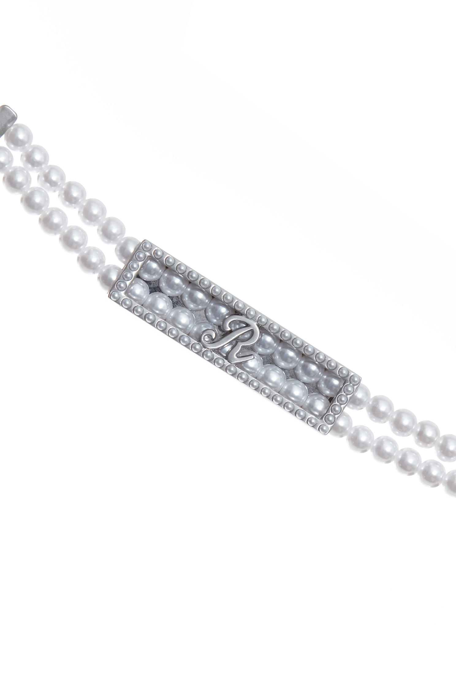 雙排珍珠R字簡約腰鍊雙排珍珠R字簡約腰鍊,春夏穿搭,珍珠