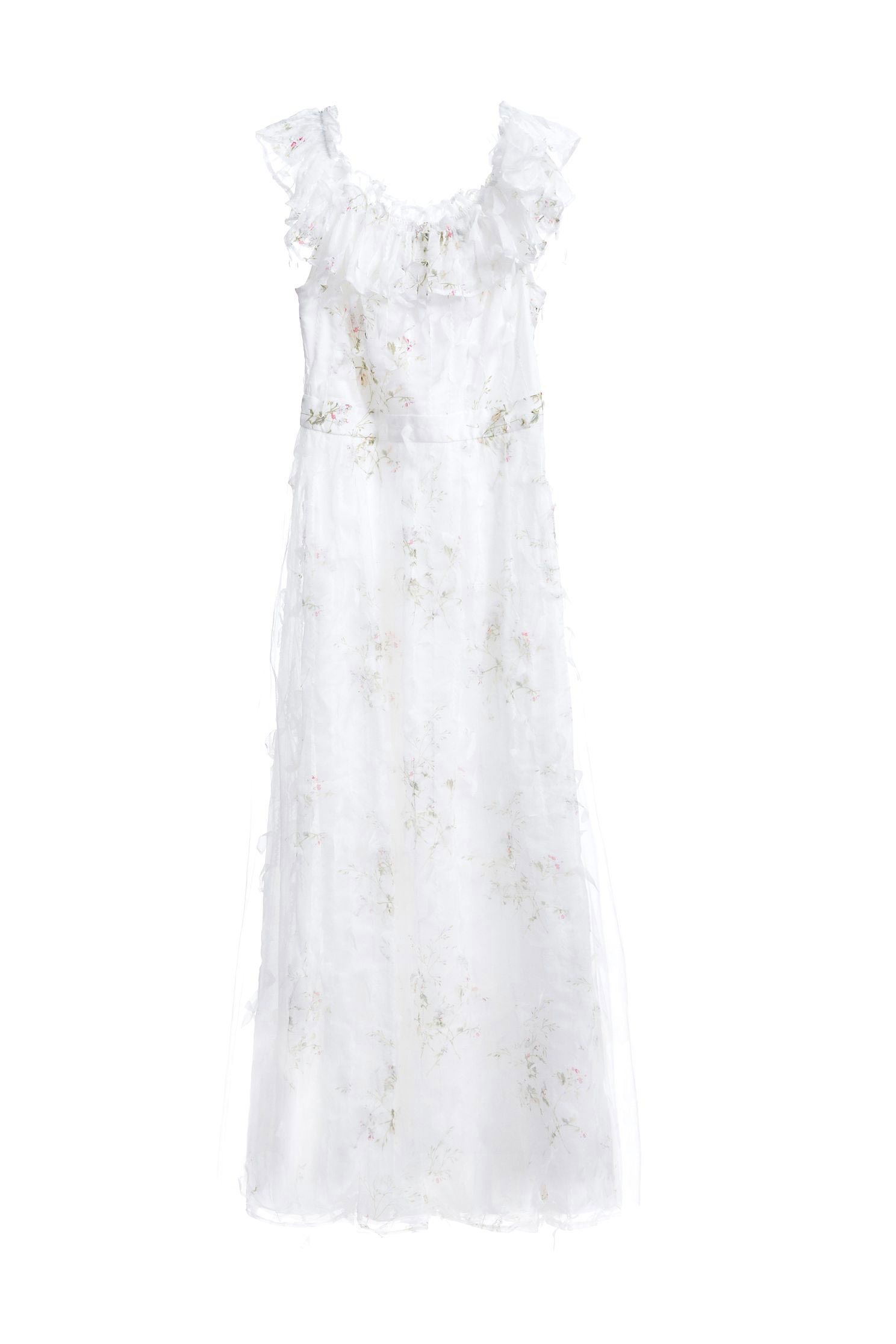 Fairy and elegant fashion dress,boatneckdress,cocktaildress,sleevelessdress,whitedress,eveningwear,longdress,chiffon,chiffondress