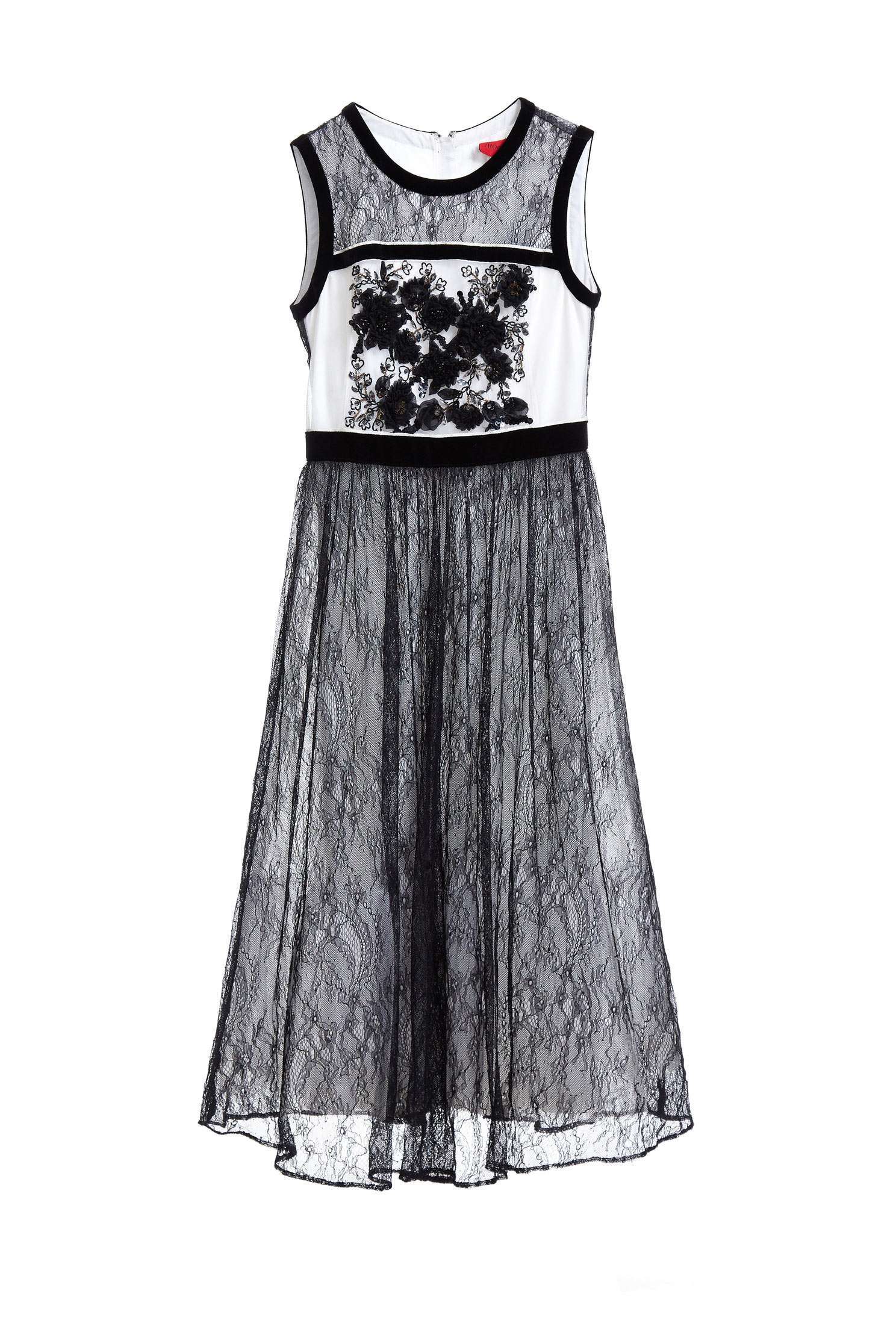Graceful flowers emroidery dress,embroidery,embroiderddress,cocktaildress,sleevelessdress,eveningwear,embroidered,lace,lacedress,perspectivedress,blackdress