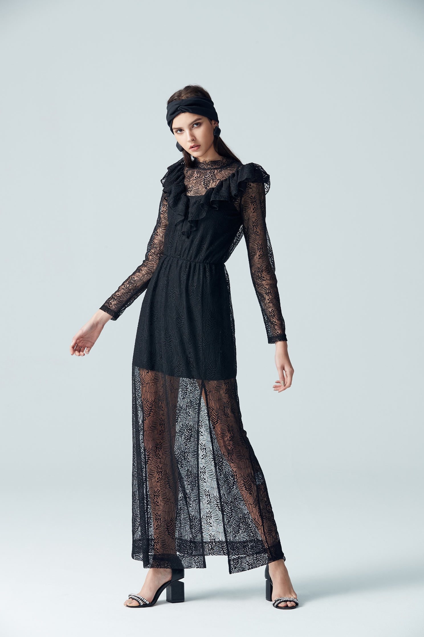 Gorgeous design dress,cocktaildress,lace,lacedress,perspectivedress,longsleevedress,blackdress