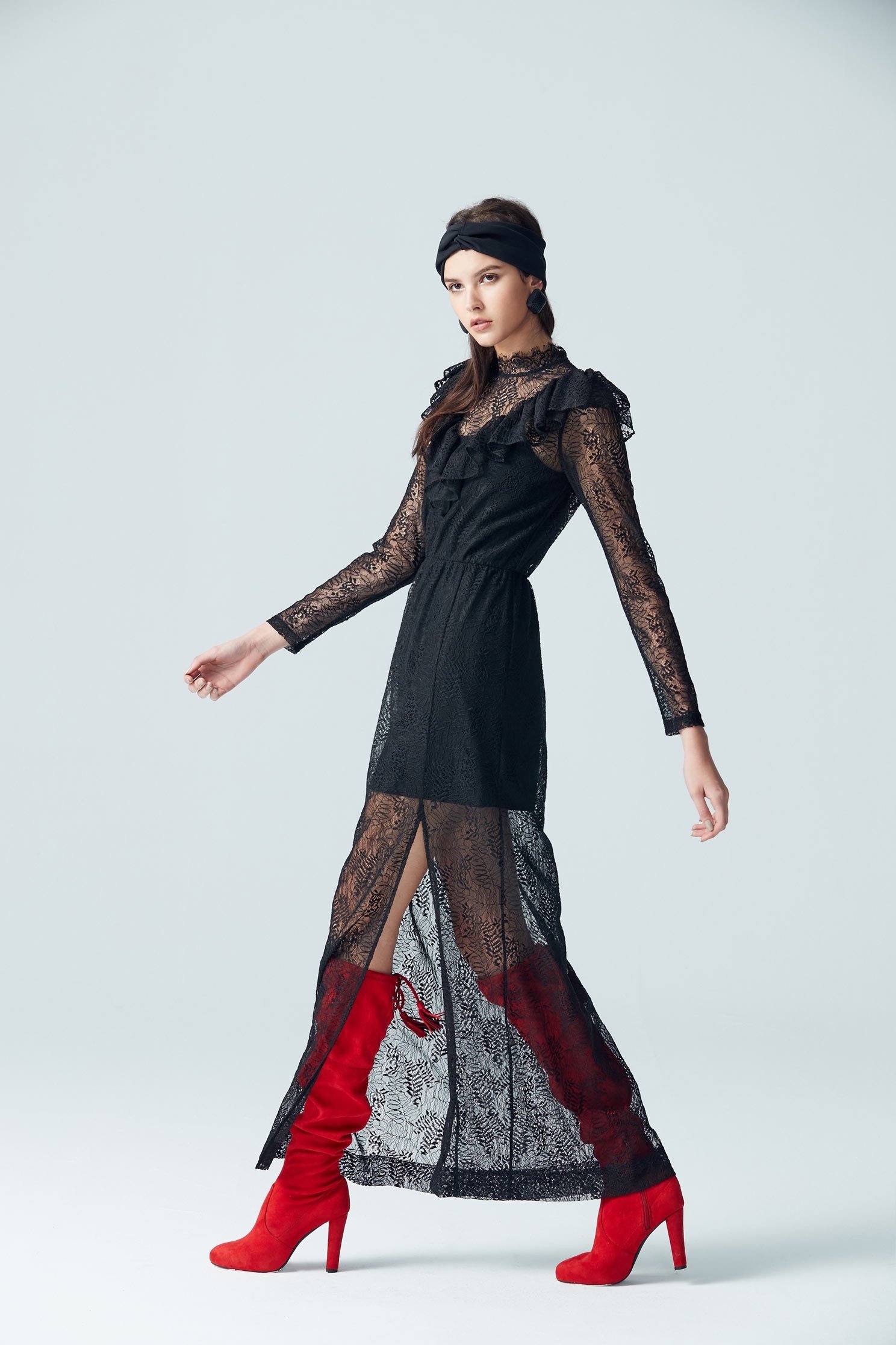 Gorgeous design dress,cocktaildress,lace,lacedress,perspectivedress,longsleevedress,blackdress