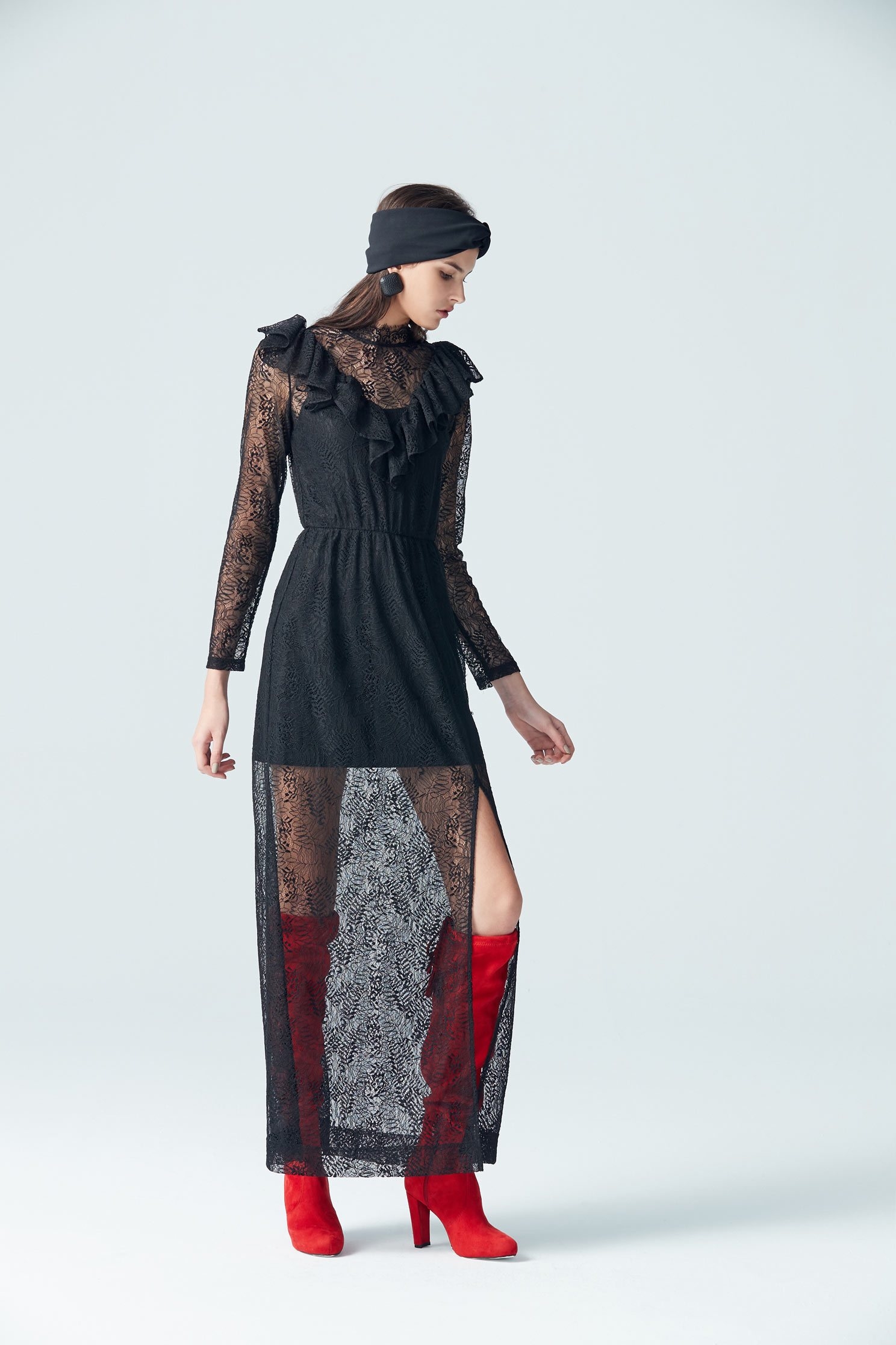 Gorgeous design dress,cocktaildress,lace,lacedress,perspectivedress,longsleevedress,blackdress
