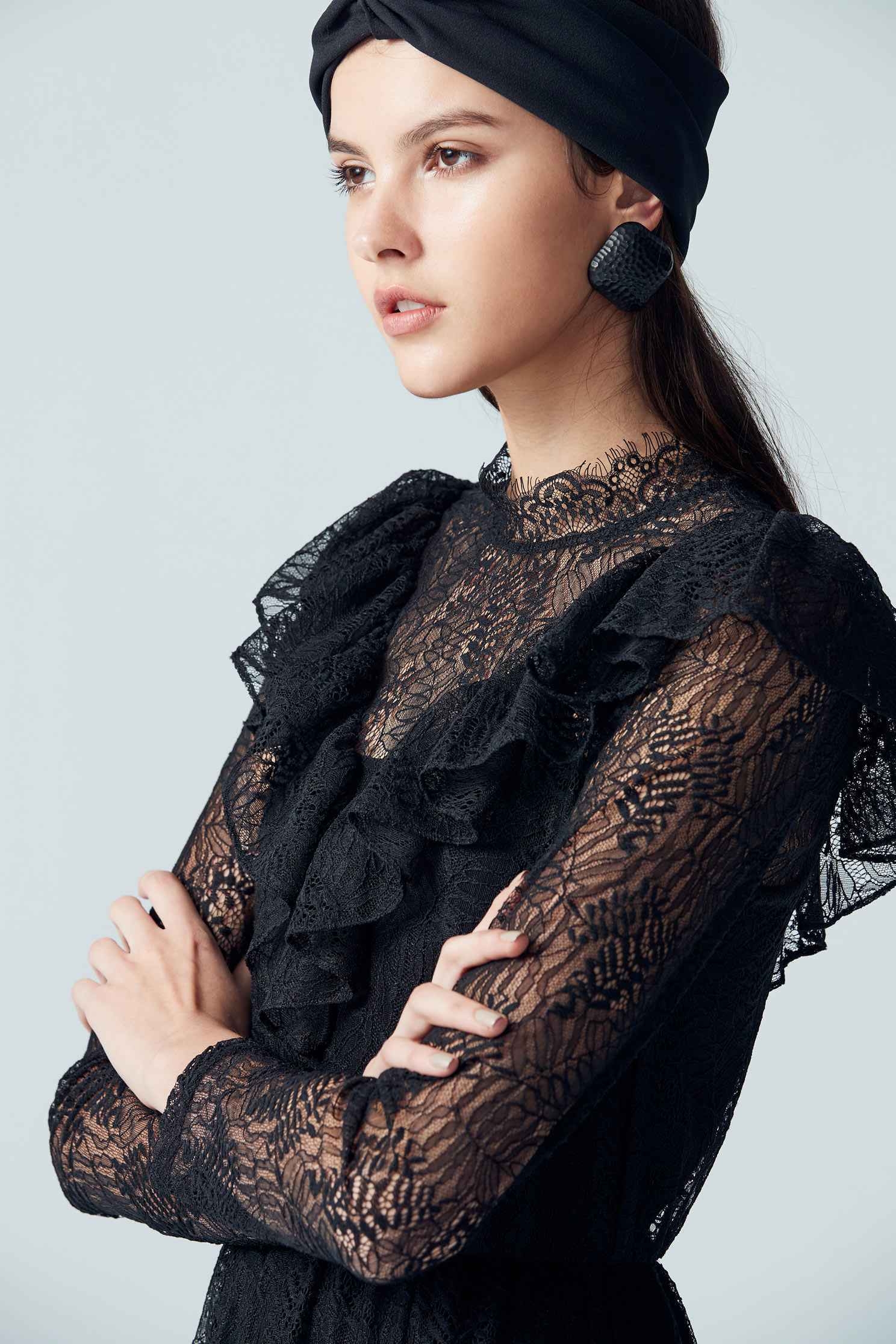 Gorgeous design dress,cocktaildress,lace,lacedress,perspectivedress,longsleevedress,blackdress