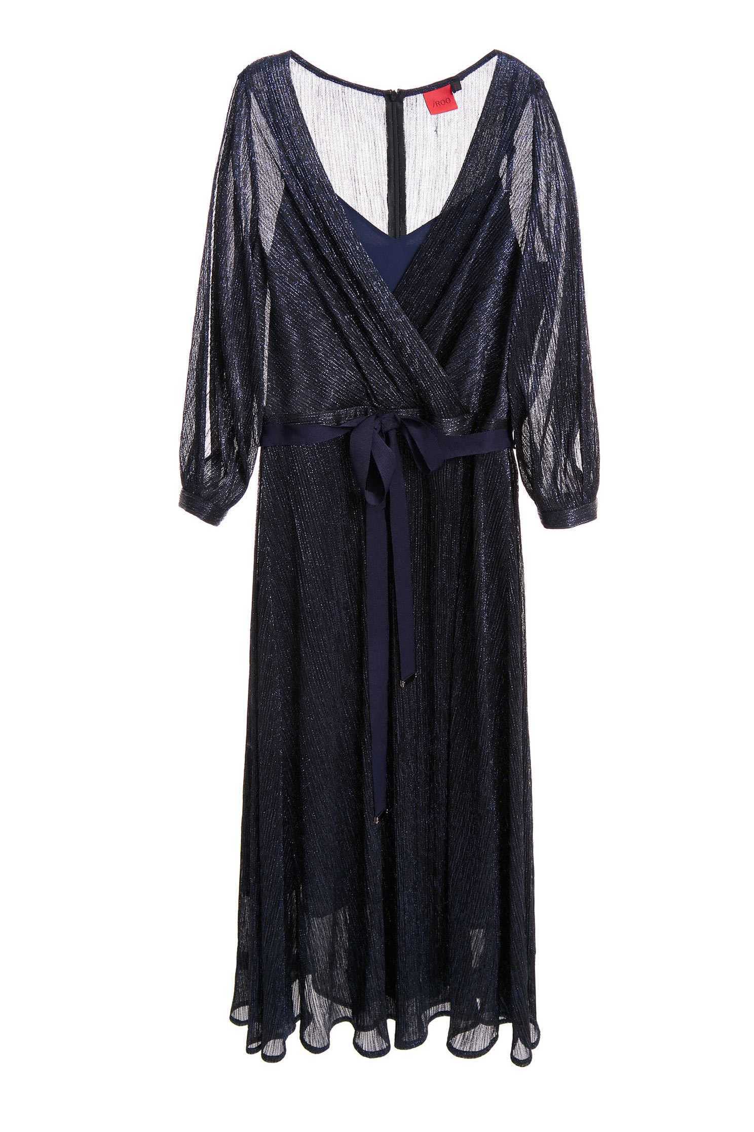 Pleated off-shoulder dress,V-neck dress,Cocktail Dress,Evening Wear,Long dress,長袖洋裝,Black dress