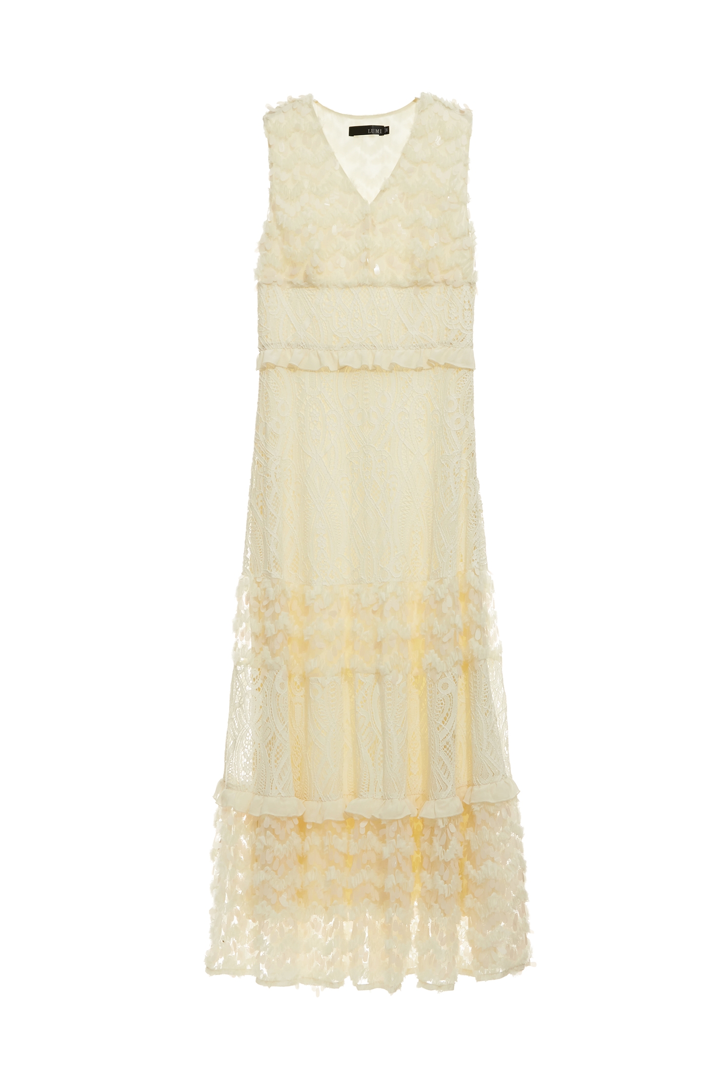 奶油色蕾絲亮片長洋裝奶油色蕾絲亮片長洋裝,一般洋裝,小禮服,洋裝特輯,無袖洋裝,短袖洋裝,秋冬穿搭,蕾絲,蕾絲洋裝,蕾絲裙,長洋裝