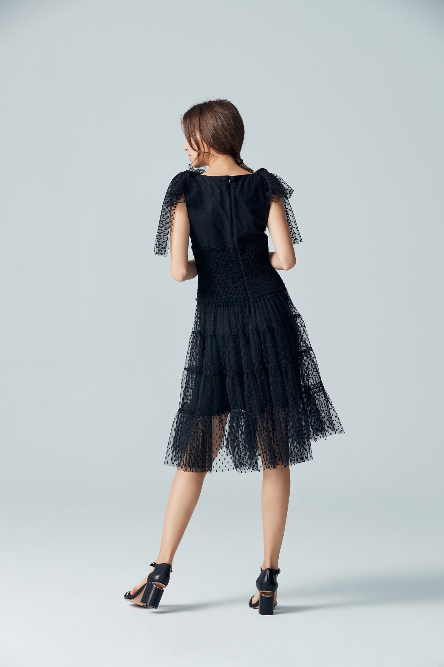 Retro and gorgeous dress,V-neck dress,Cocktail Dress,無袖洋裝,Evening Wear,Black dress