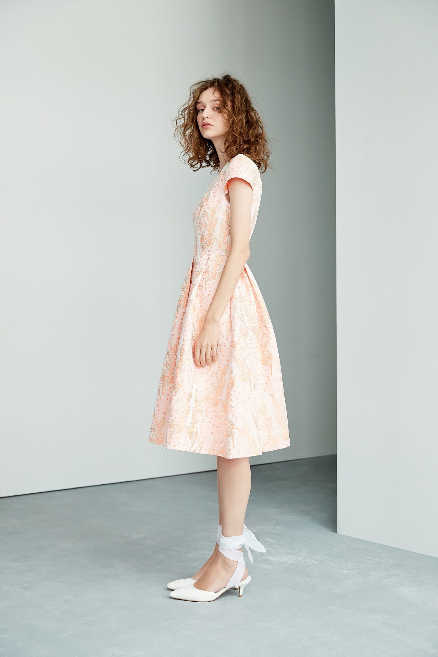 Vintage floral dress,shortsleevedress,onepiecedress