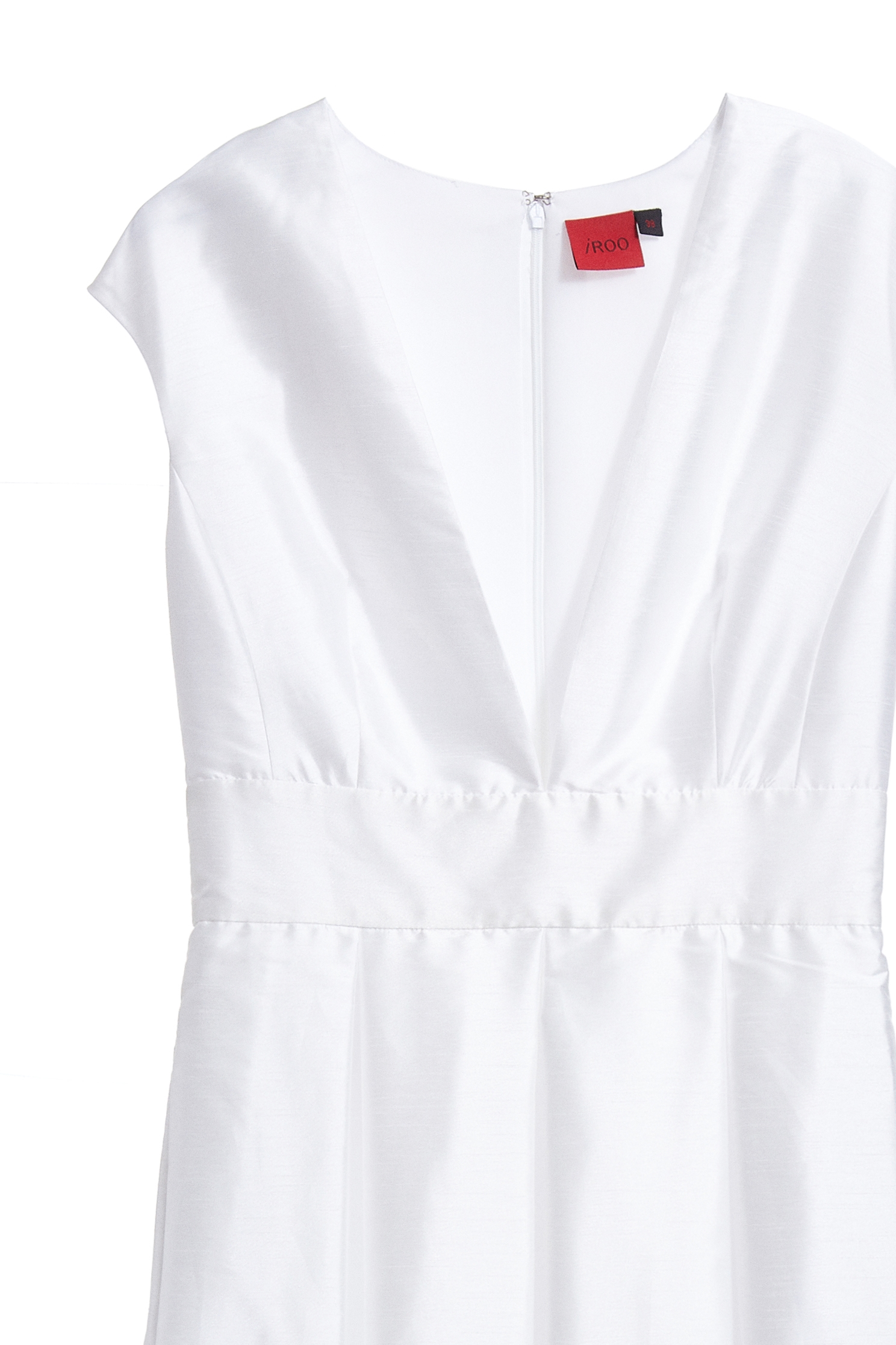 Luxury satin V neck dress,V-neck dress,Cocktail Dress,無袖洋裝,White dress,Evening Wear,Long dress