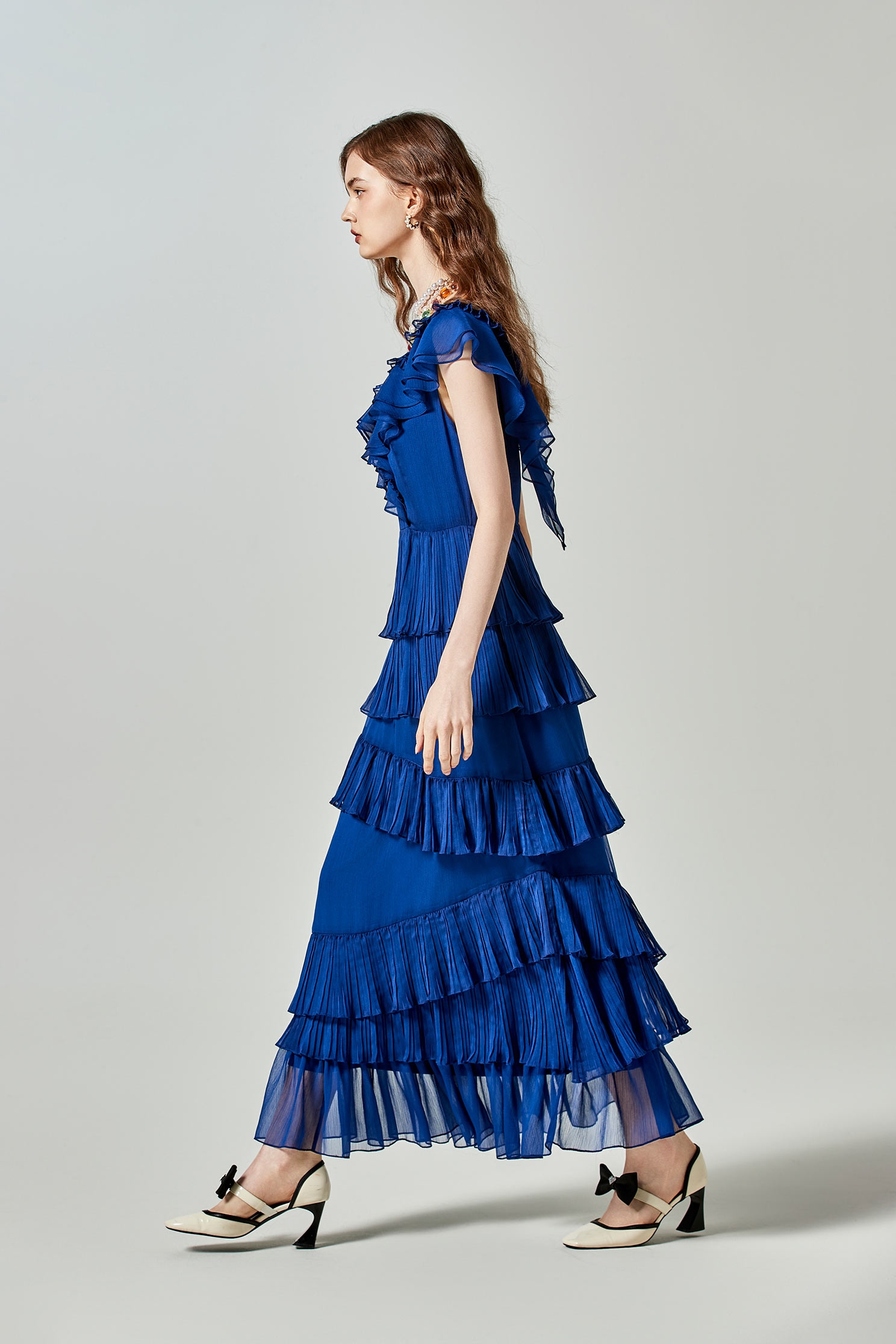 銀河鈷藍色荷葉禮服洋裝銀河鈷藍色荷葉禮服洋裝,一般洋裝,人氣商品,小禮服,春夏穿搭,禮服,約會特輯,花花世界,荷葉