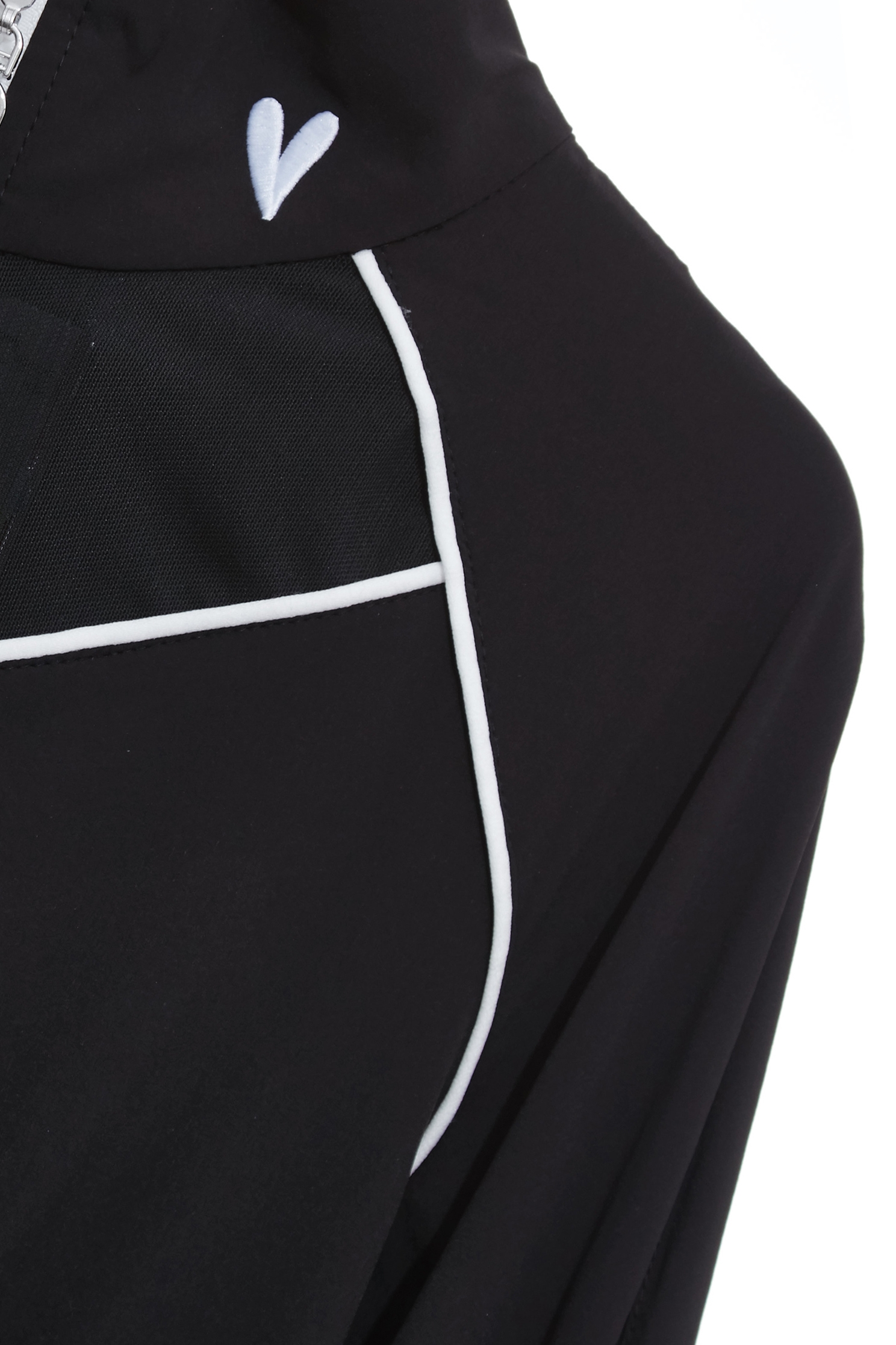 拼接透視網紗膠原蛋白外套拼接透視網紗膠原蛋白外套,一般外套,外套,春夏穿搭,網紗,黑色外套