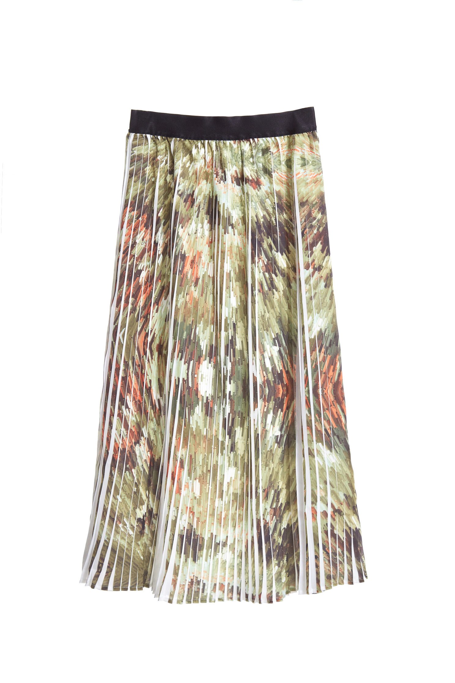 Elegant pleated maxi-skirt,百折,Pleated Skirt,Maxi Pleated Skirt,Long Skirt