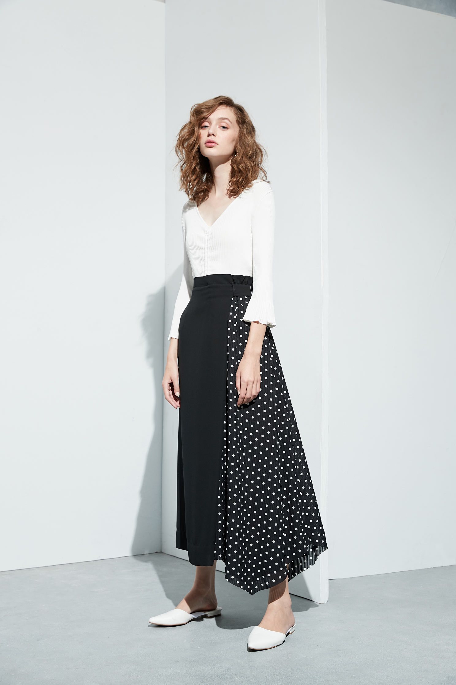 Polka dots classic design skirt