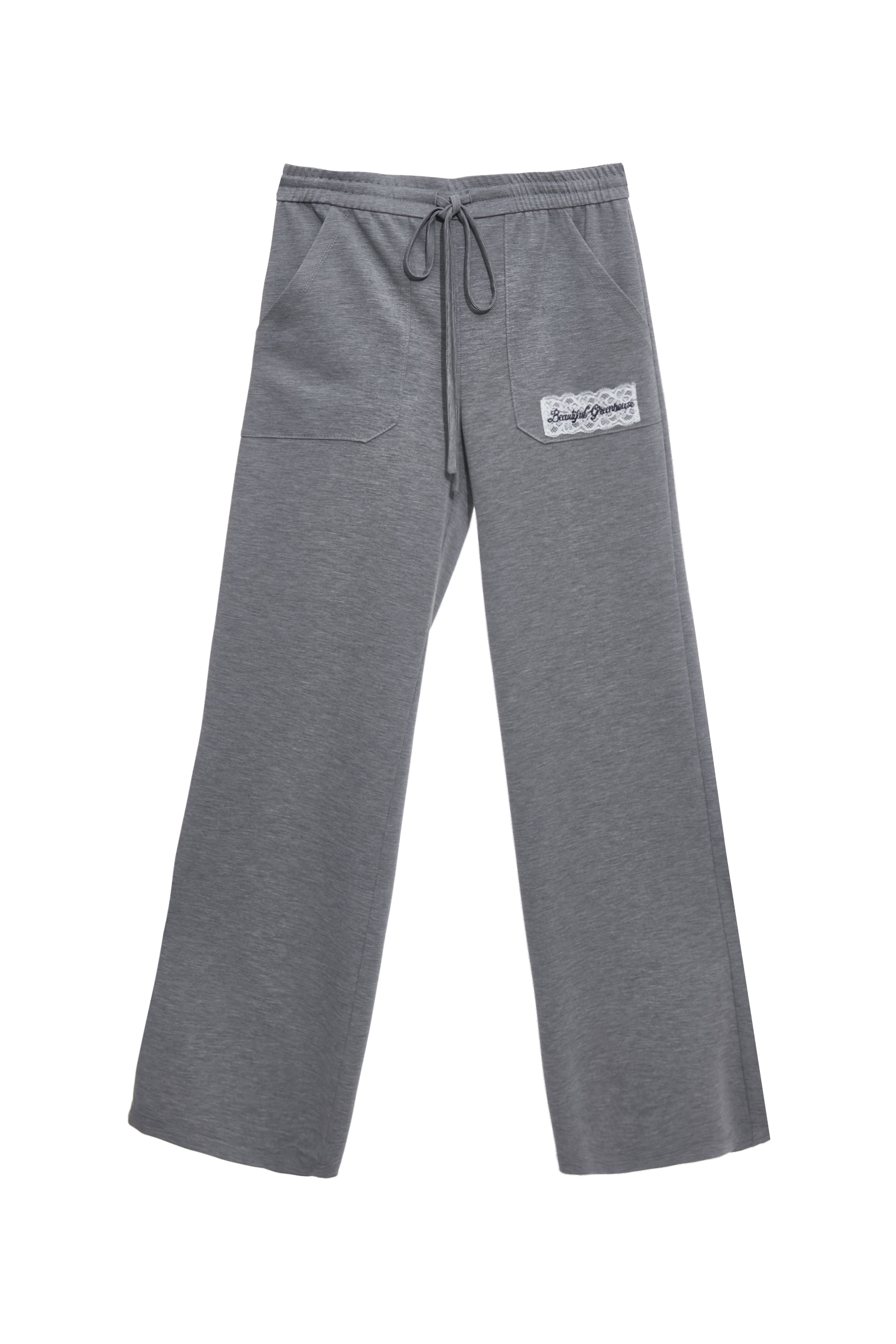 綴美麗溫室刺繡寬褲綴美麗溫室刺繡寬褲,刺繡,寬褲,春夏穿搭,蕾絲,褲子