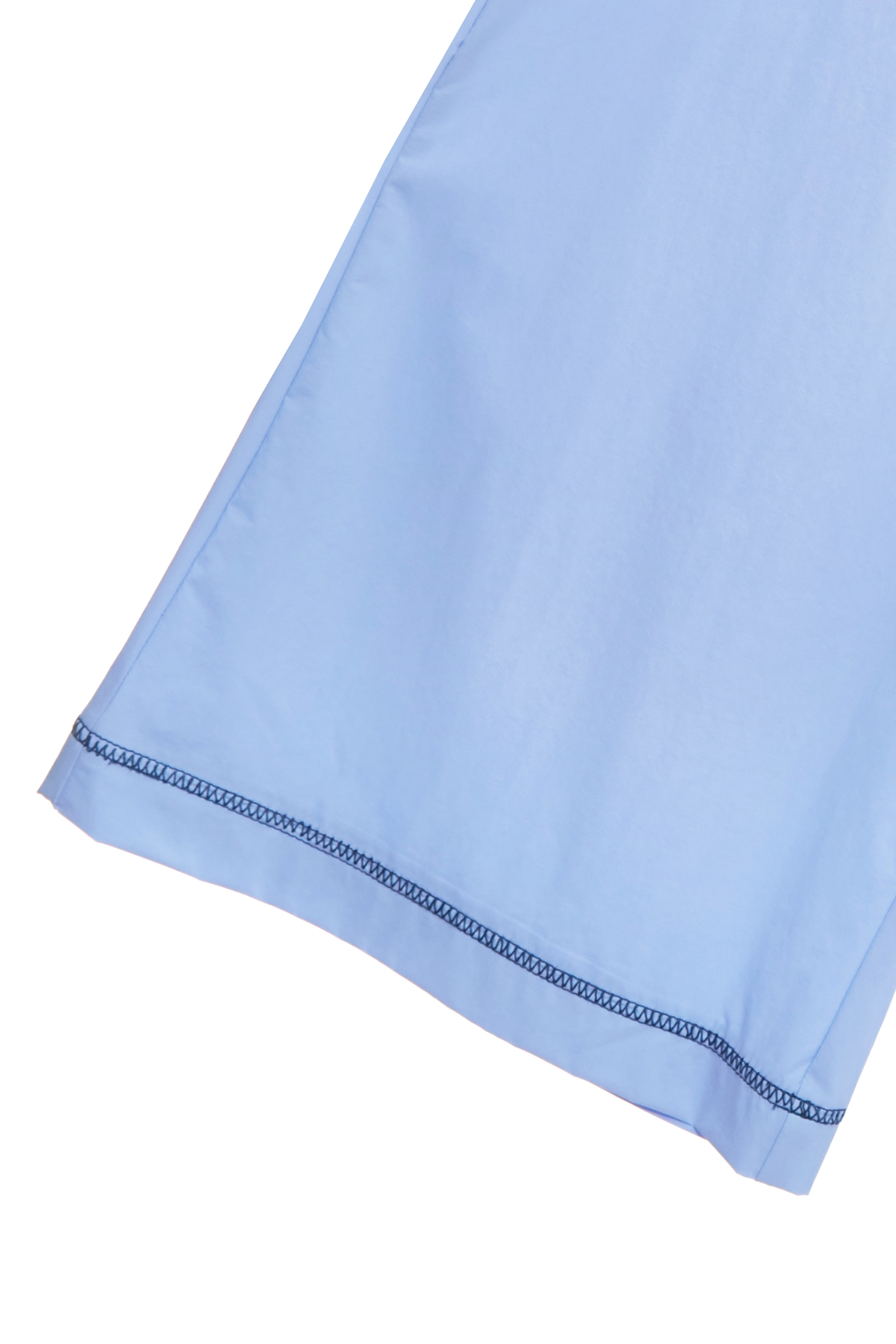 下擺配色線膠原蛋白寬腿褲下擺配色線膠原蛋白寬腿褲,刺繡,寬褲,春夏穿搭,褲子